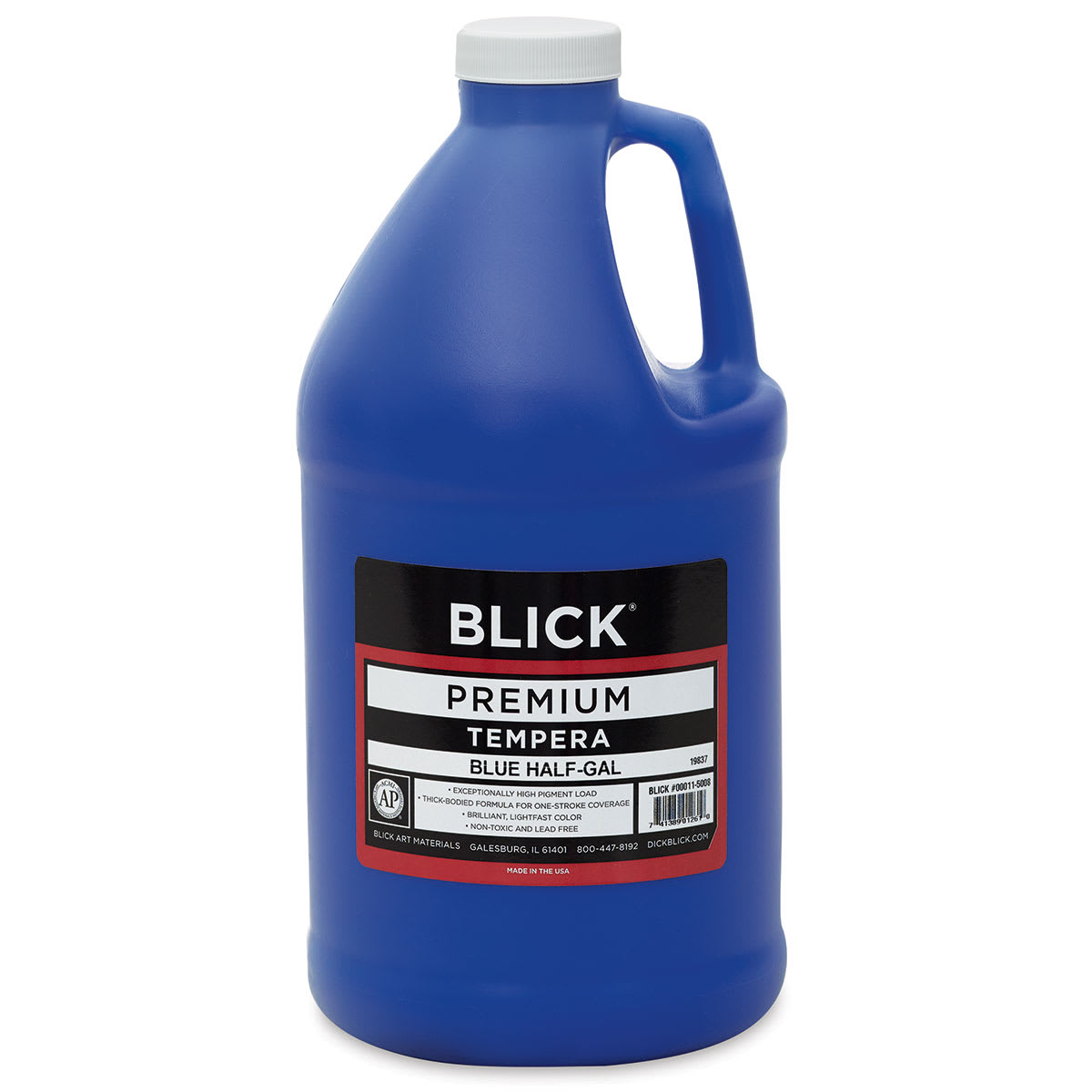 Blick Premium Grade Tempera - Blue, Half Gallon Blick Premium Grade Tempera - Blue, Half Gallon