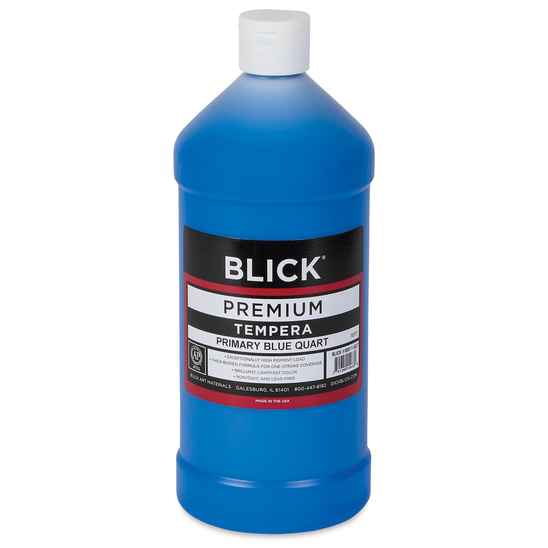 Blick Premium Grade Tempera - Primary Blue, Quart