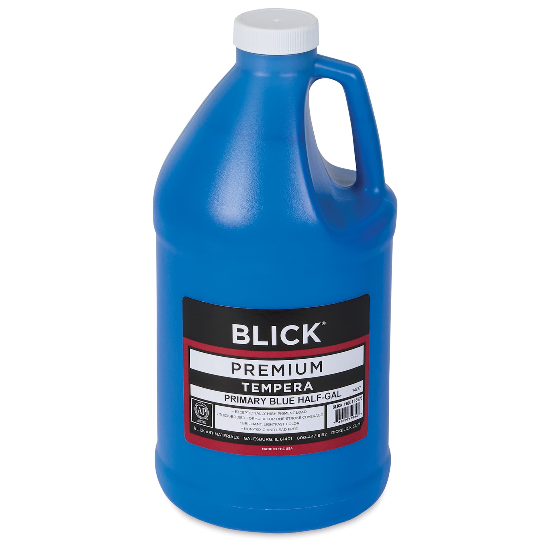 Blick Premium Grade Tempera - Primary Blue, Half Gallon
