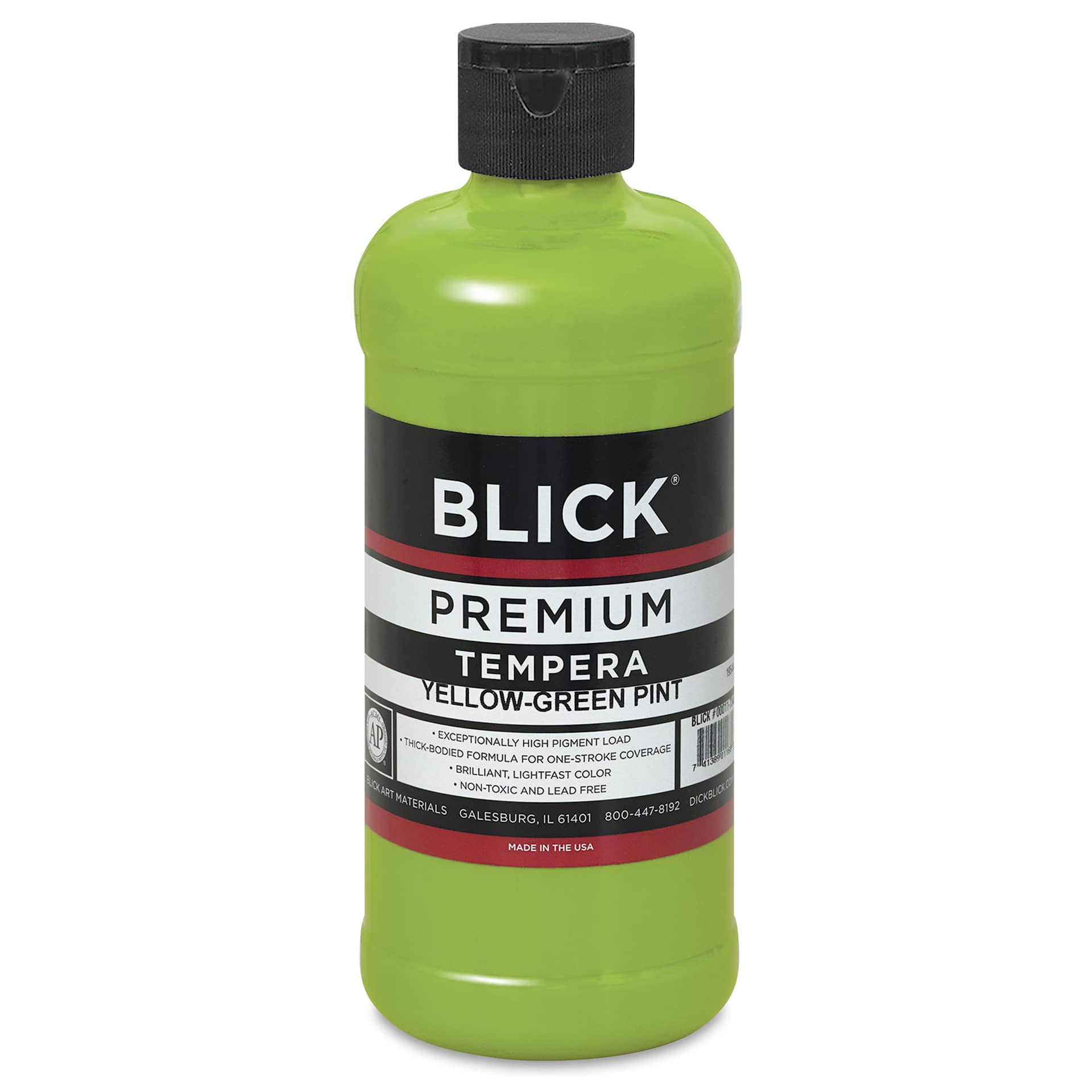 Blick Premium Grade Tempera - Yellow-Green, Pint