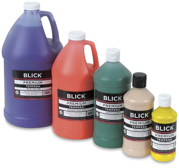 Blick Premium Tempera, Various Sizes Shown Blick Premium Grade Tempera, Various Sizes Shown
