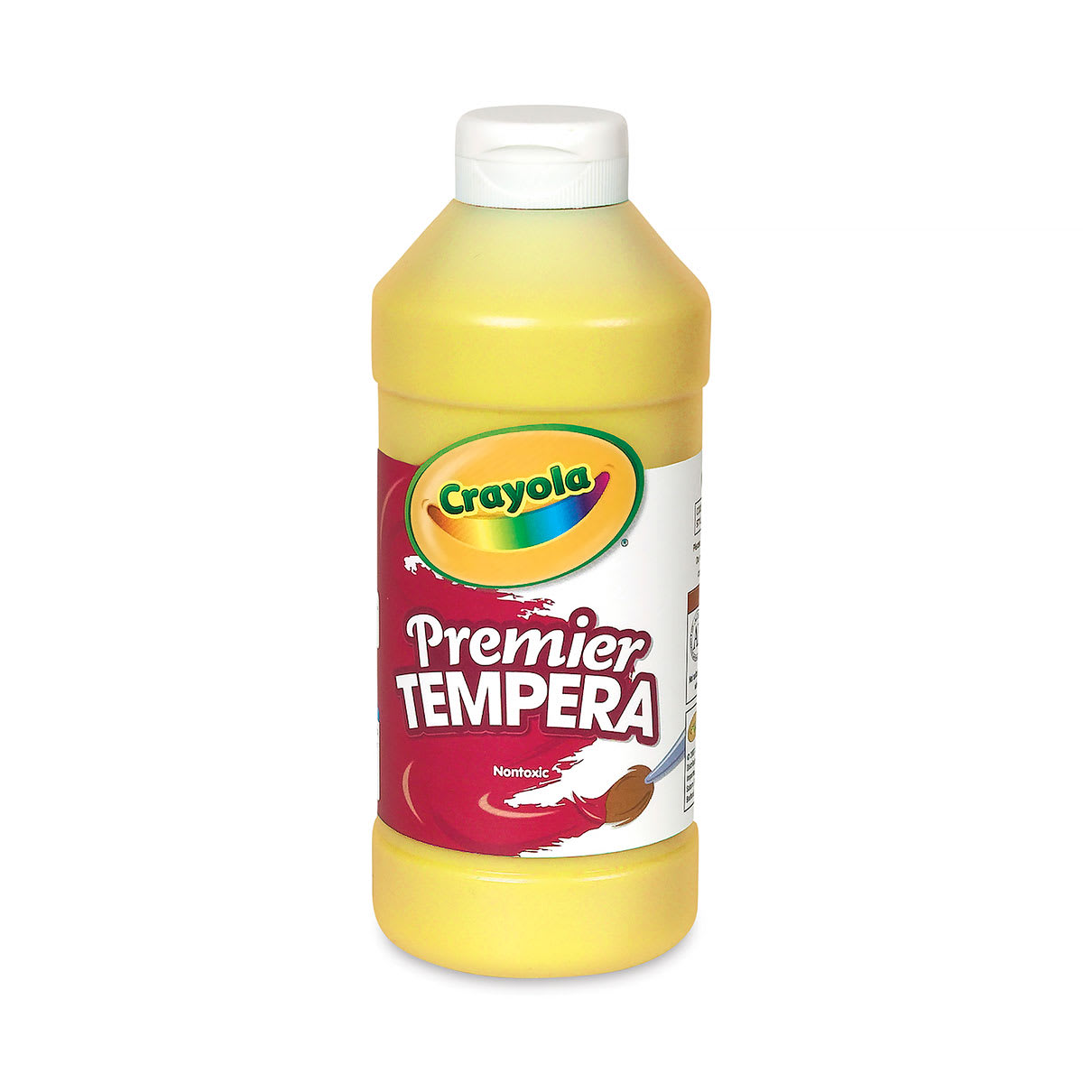 Crayola Premier Tempera - Yellow, 16 oz bottle