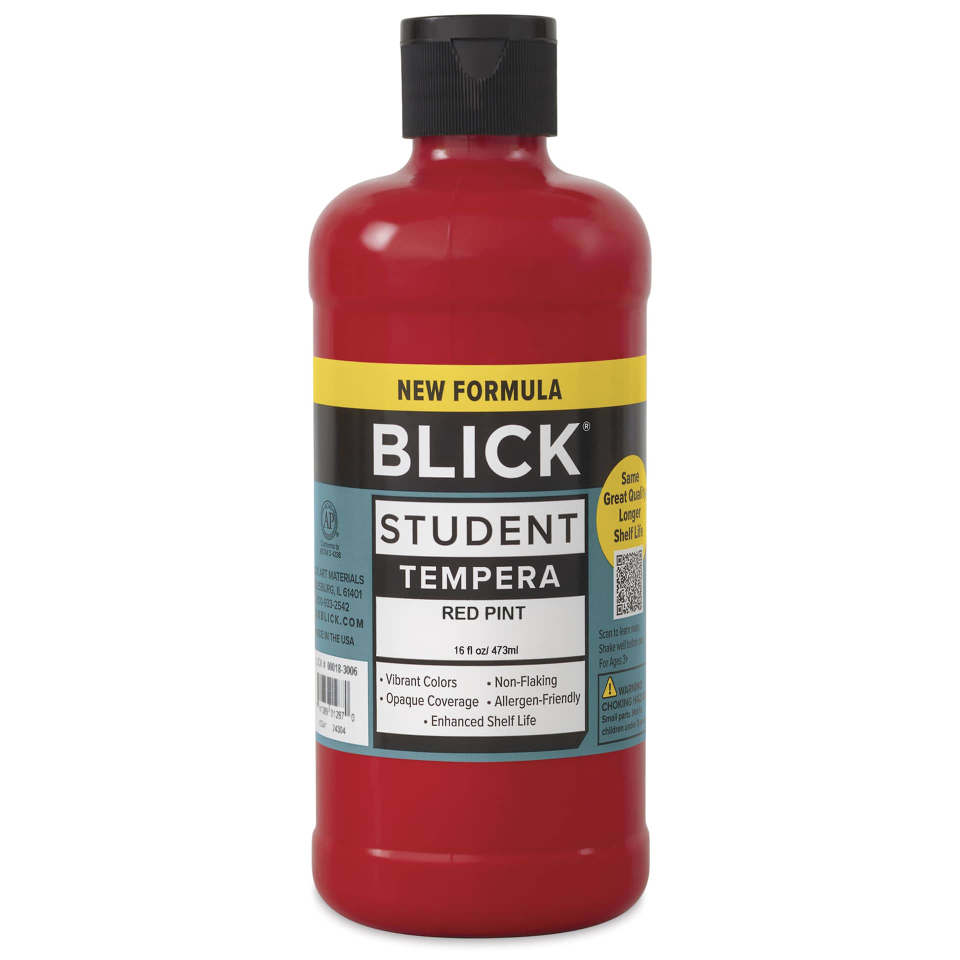 Blick Student Tempera Paint - Red, 16 oz bottle