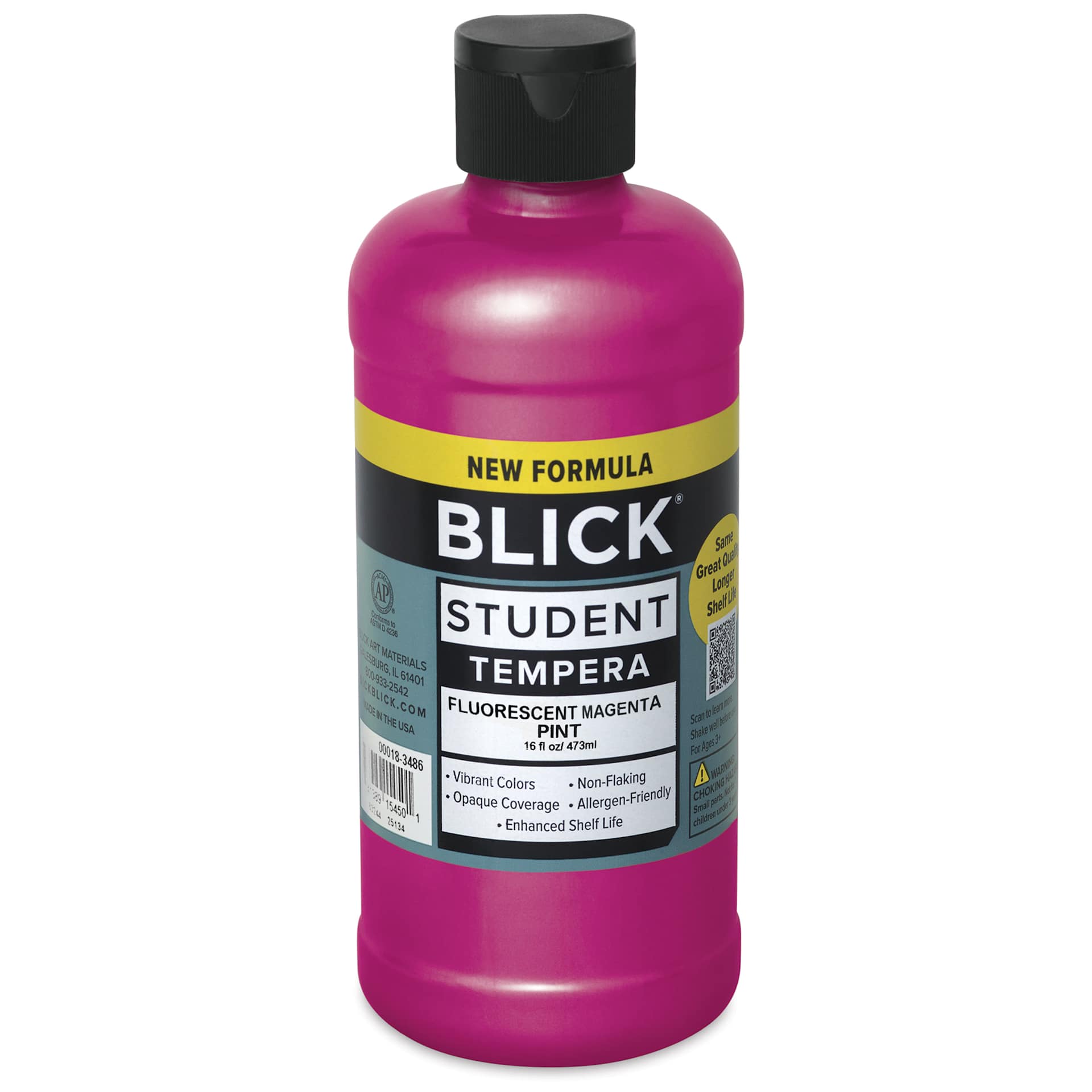 Blick Student Tempera Paint - Fluorescent Magenta, 16 oz Bottle