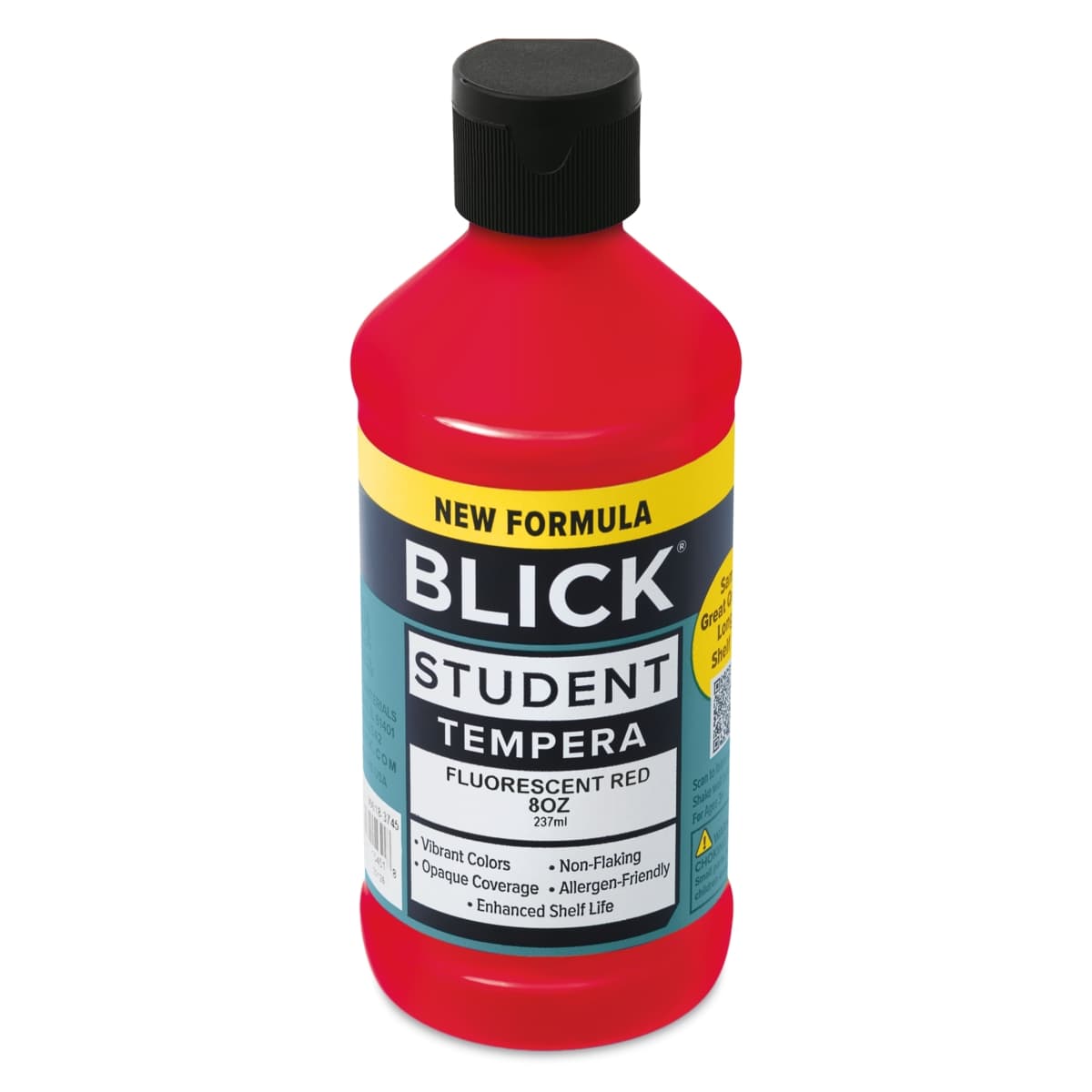 Blick Student Tempera Paint - Fluorescent Red, 8 oz Bottle