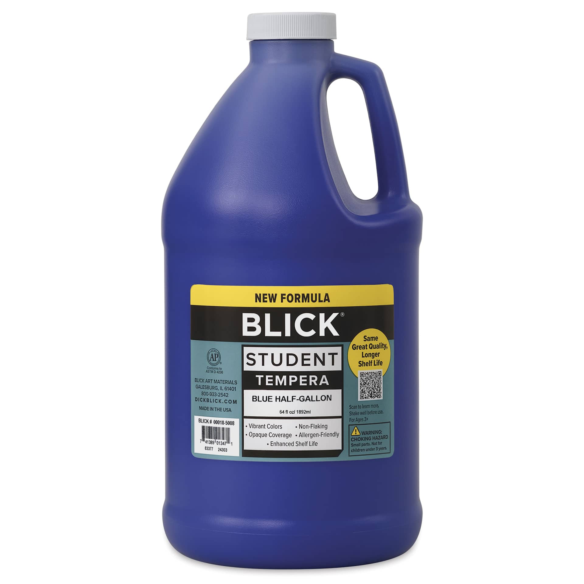 Blick Student Tempera Paint - Blue, 64 oz bottle