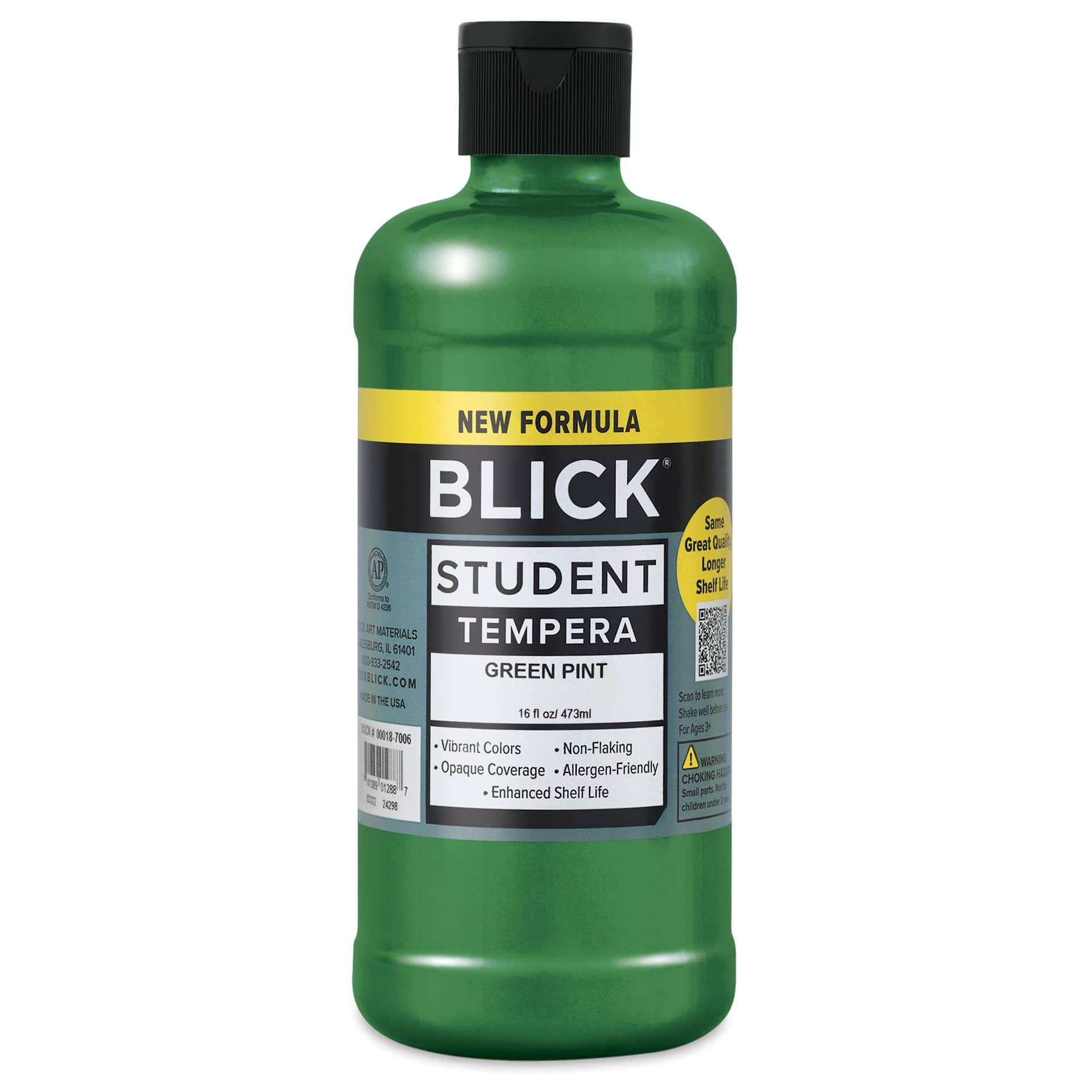 Blick Student Tempera Paint - Green, 16 oz bottle