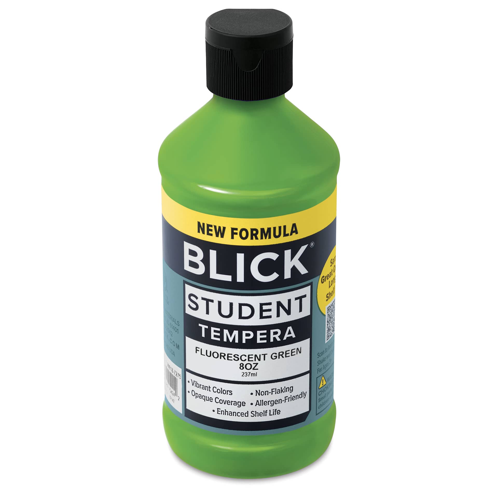 Blick Student Tempera Paint - Fluorescent Green, 8 oz Bottle