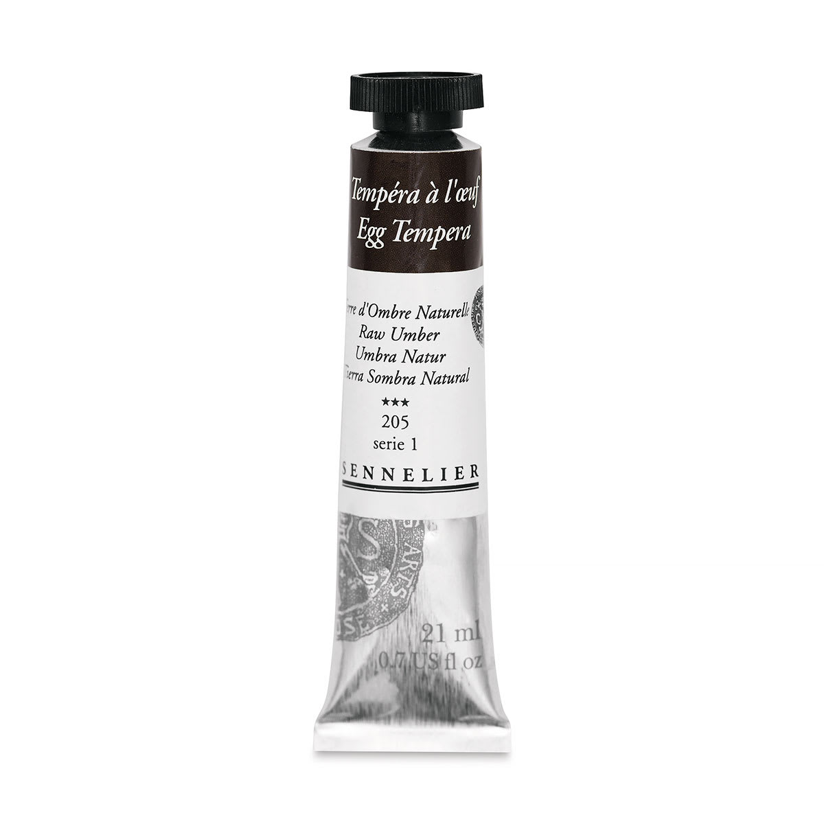 Sennelier Artists Egg Tempera - Raw Umber, 21 ml tube
