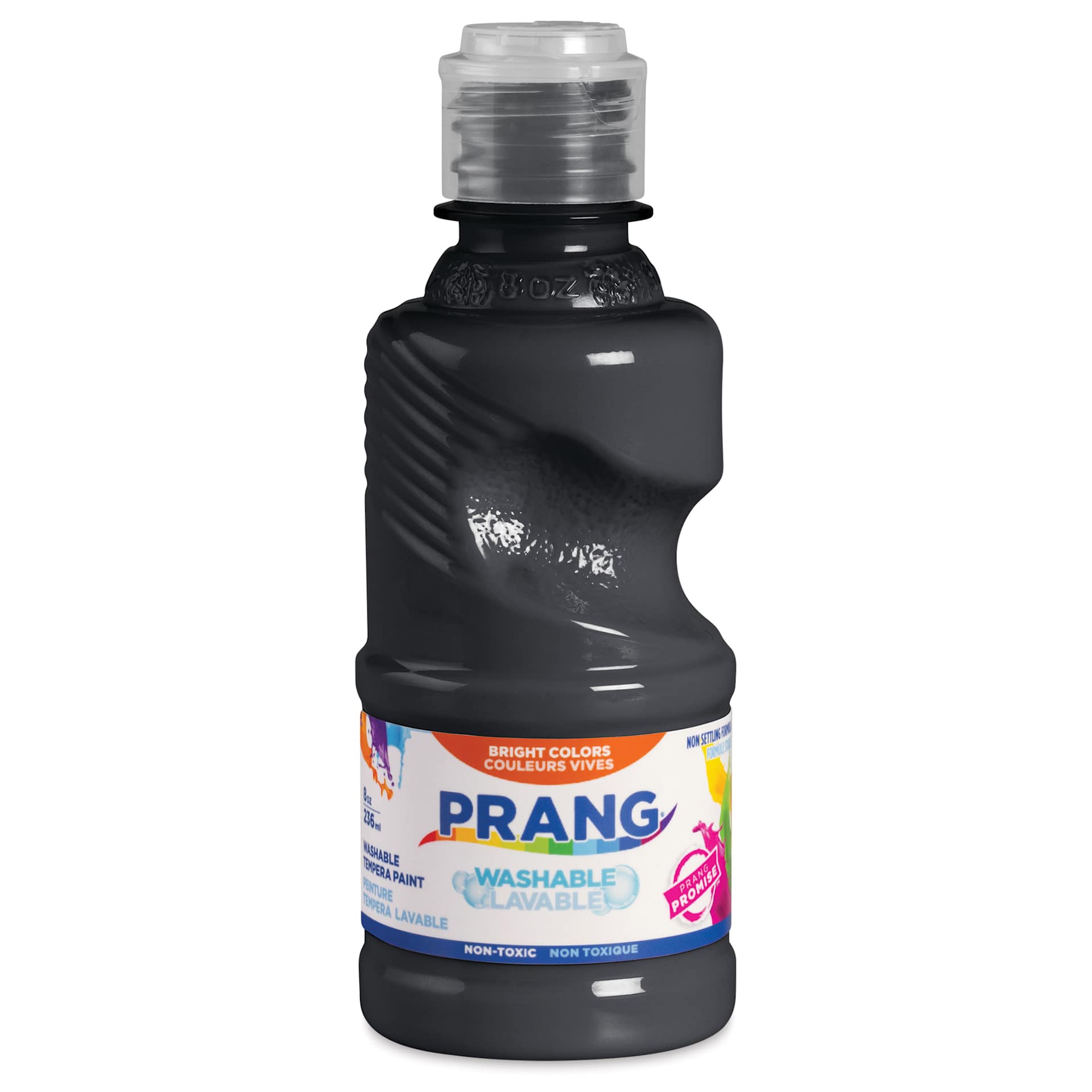 Prang Ready-To-Use Washable Tempera Paints - Black, 8 oz