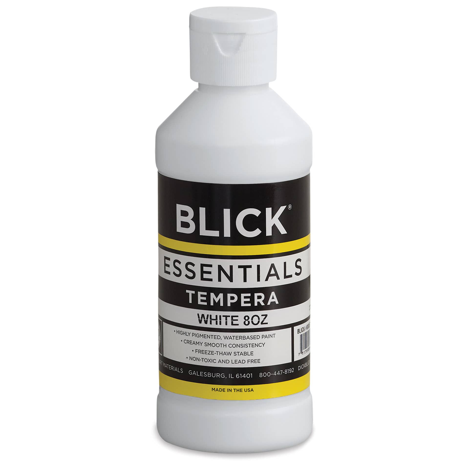 Blick Essentials Tempera - White, 8 oz bottle