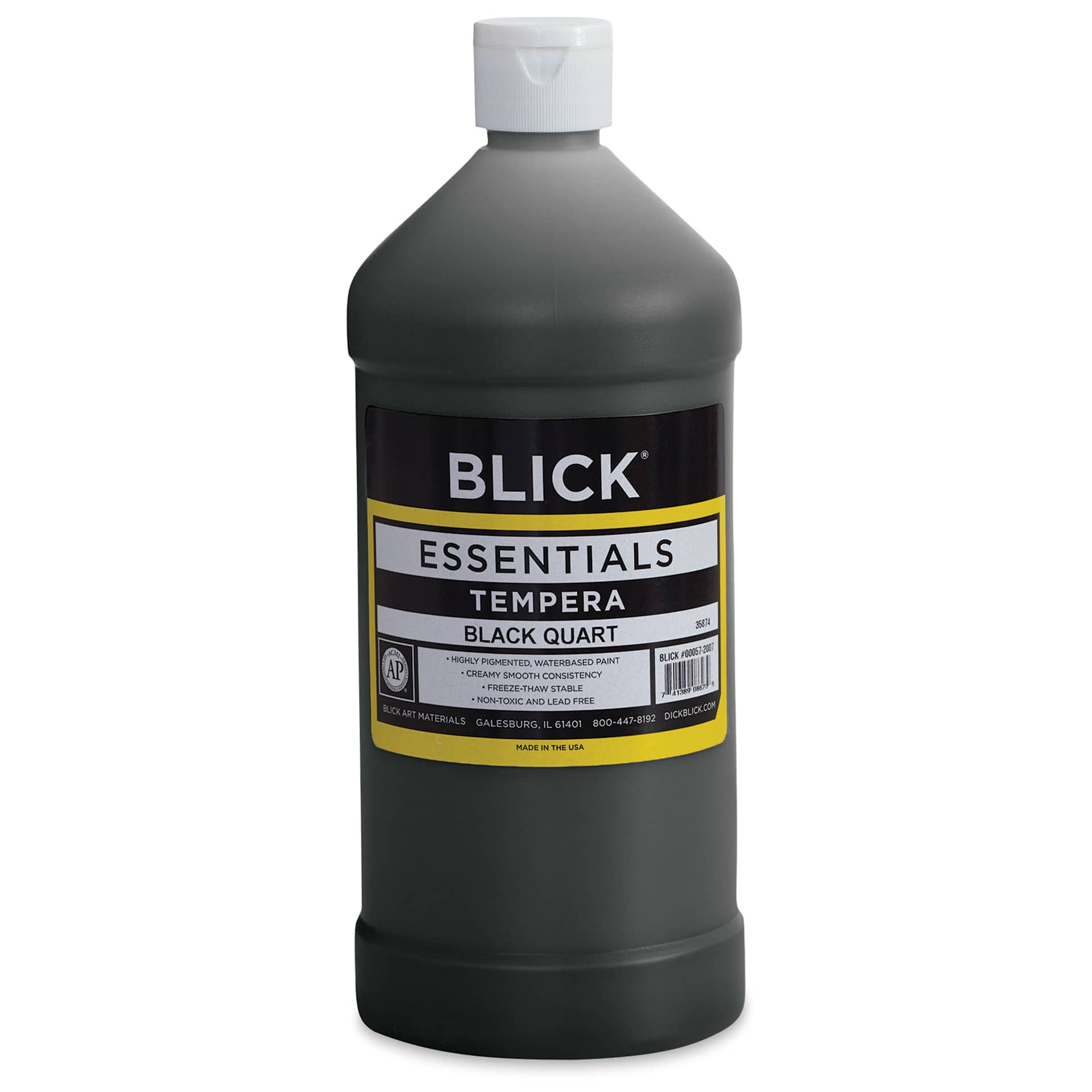 Blick Essentials Tempera - Black, Quart