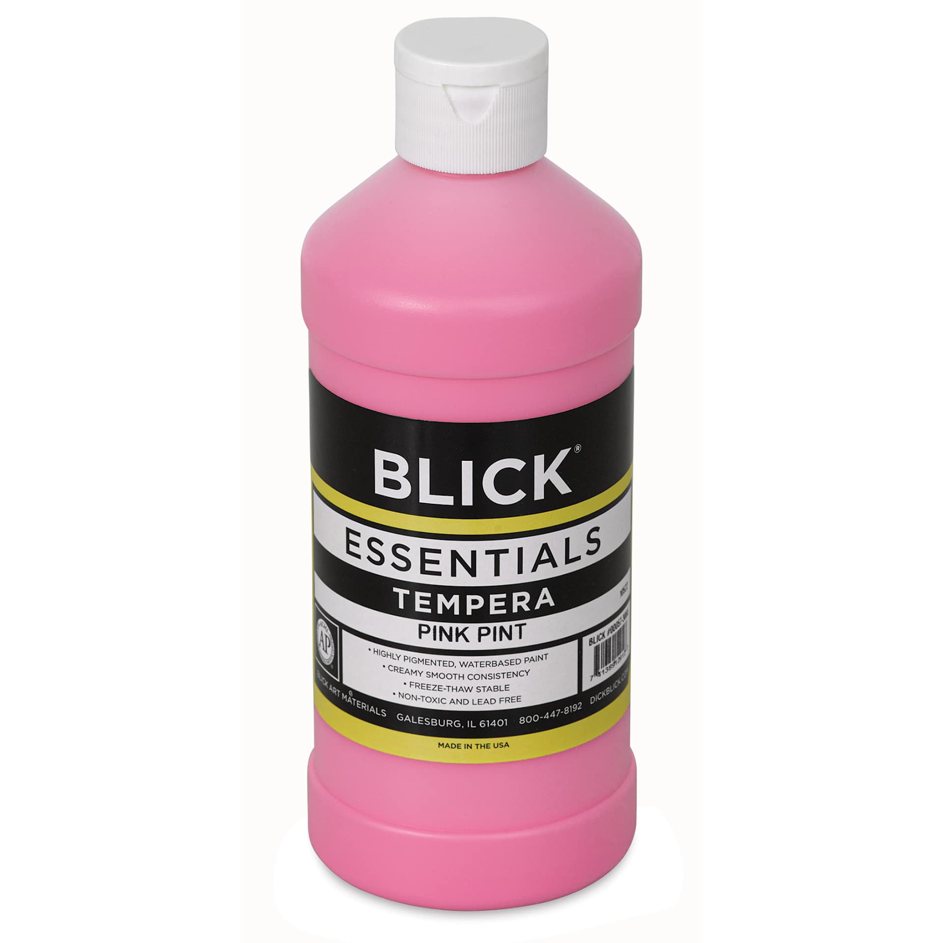 Blick Essentials Tempera - Pink, Pint (Front of bottle)