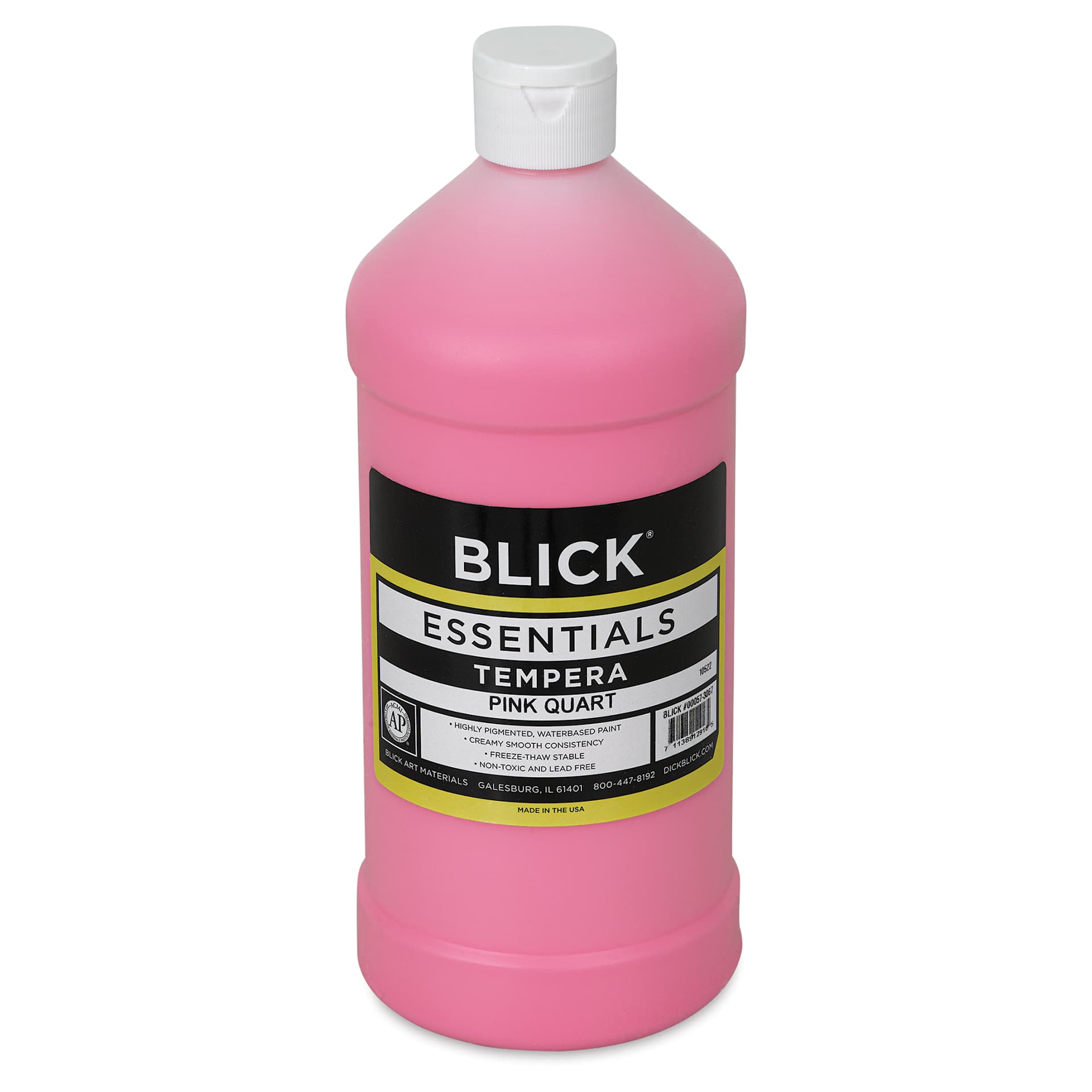 Blick Essentials Tempera - Pink, Quart (Front of bottle)