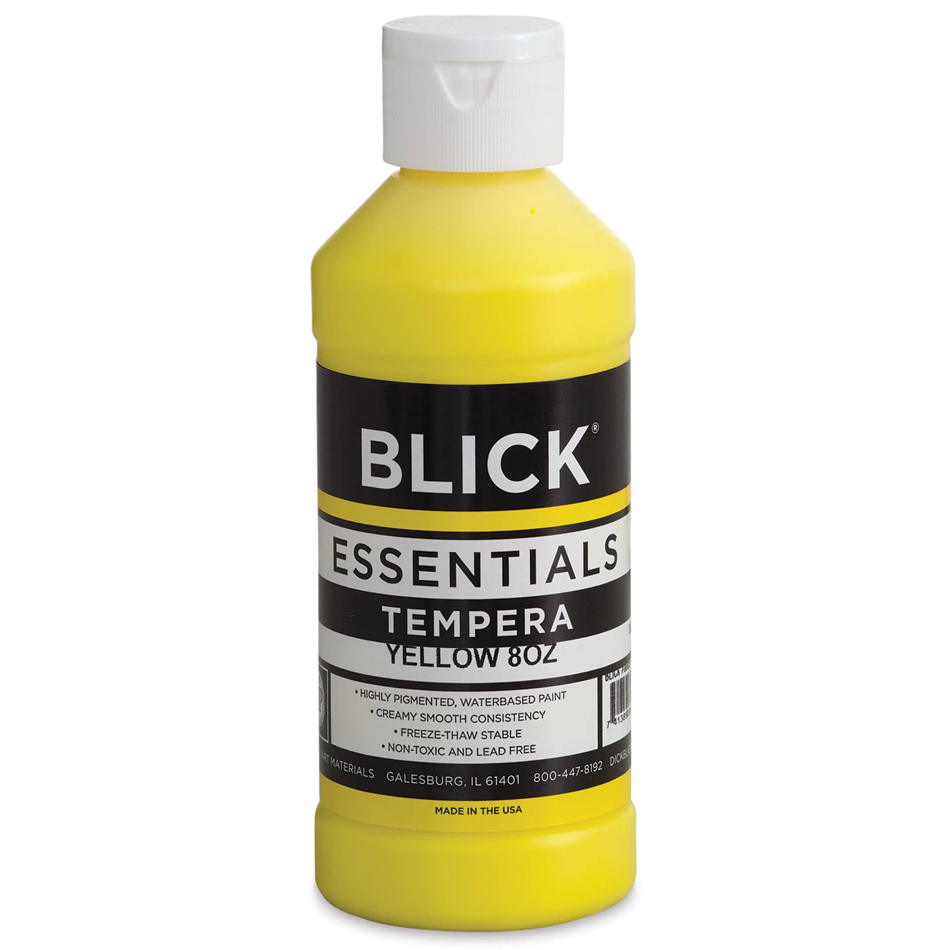 Blick Essentials Tempera - Yellow, 8 oz bottle