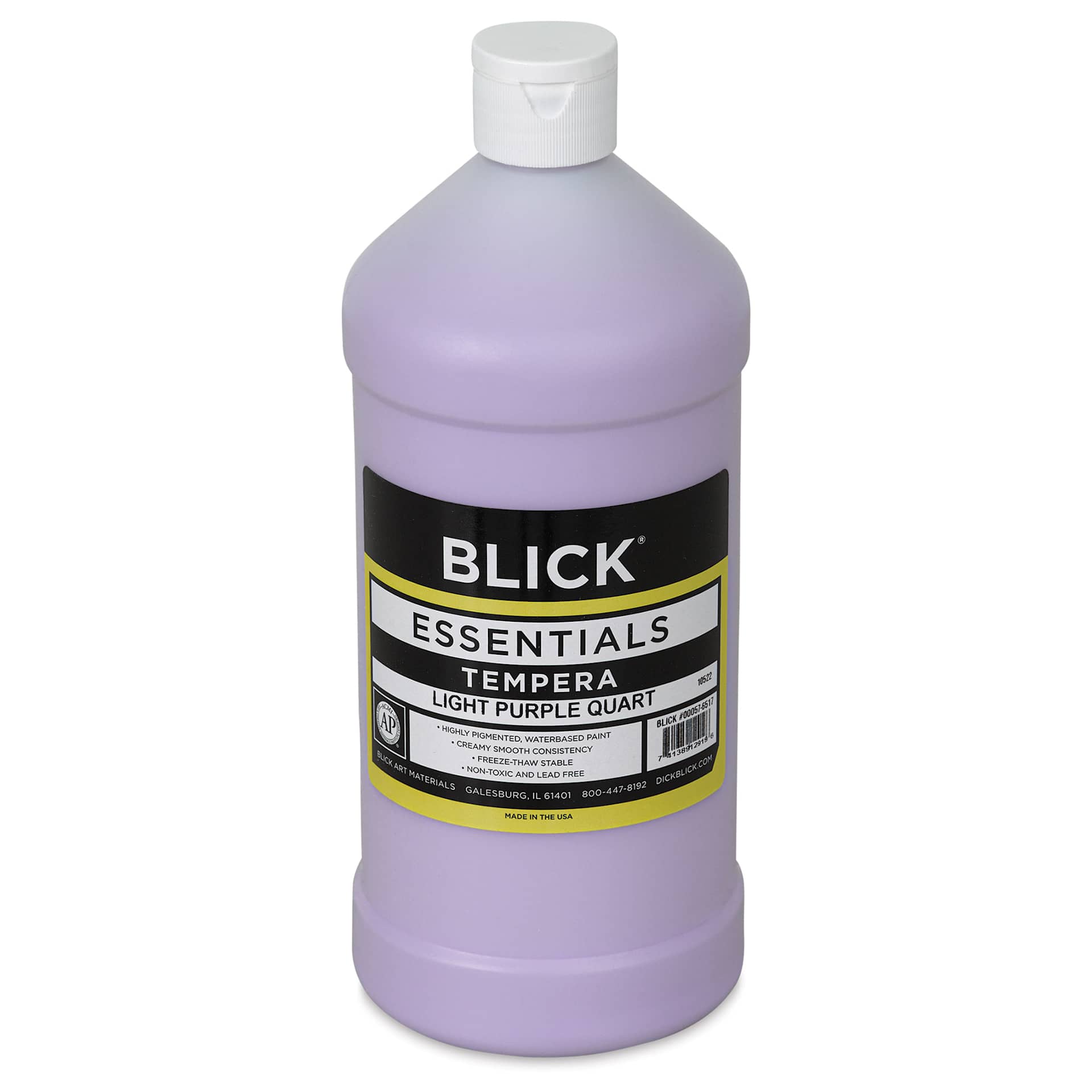Blick Essentials Tempera - Light Purple, Quart (Front of bottle)
