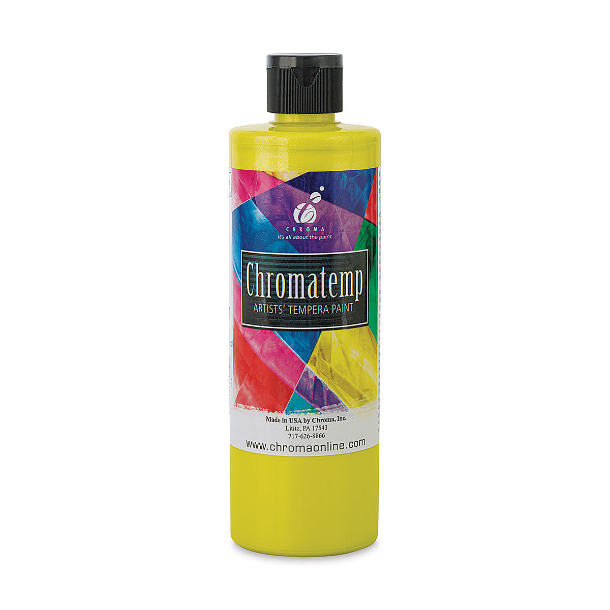 Chroma Chromatemp Artists' Tempera Paint - Pearlescent Yellow, Pint