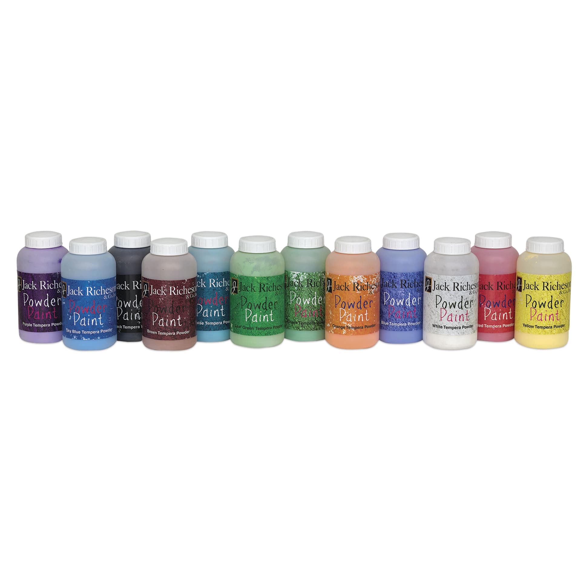 Richeson Powder Tempera Paint - Set of 12, 1 lb jars