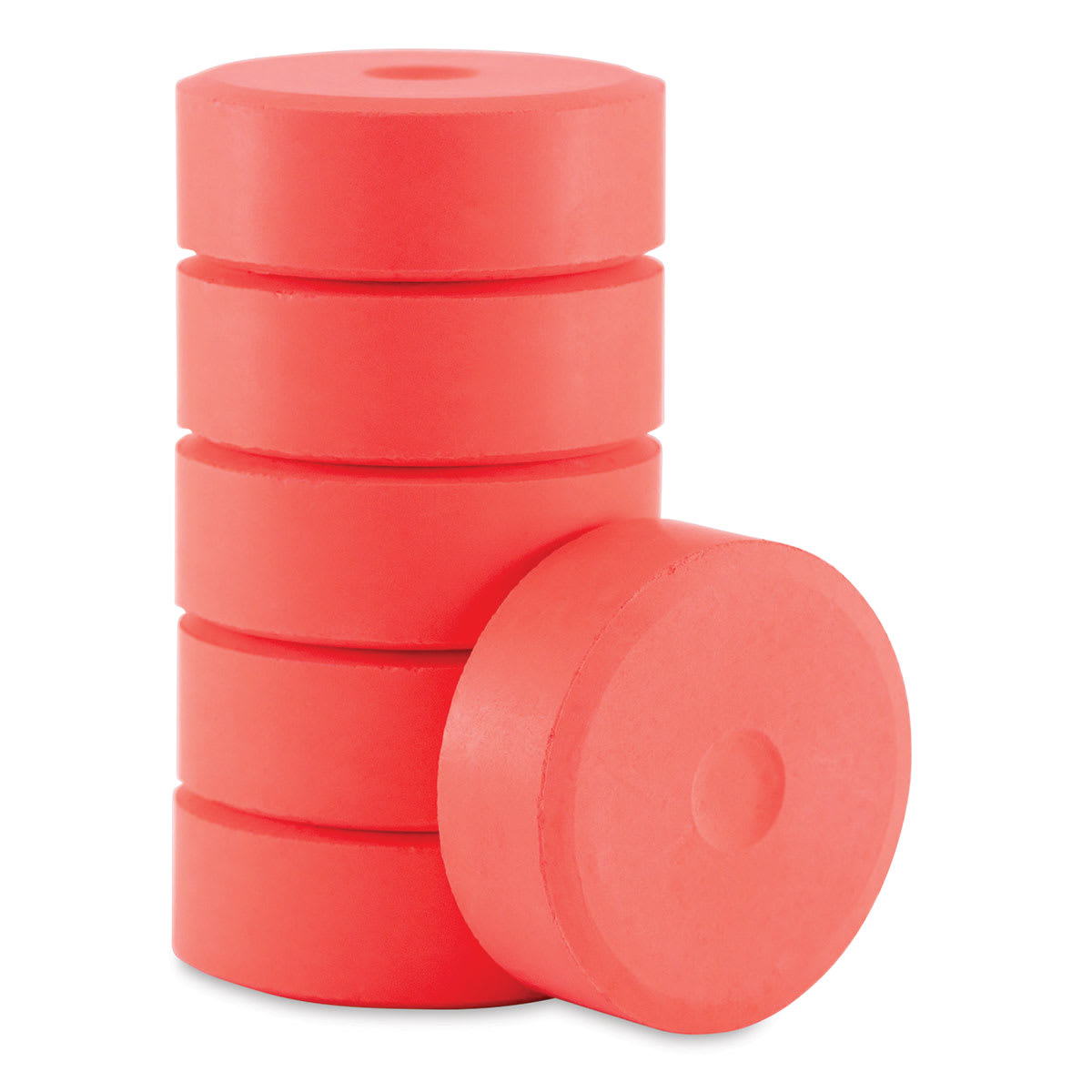 Richeson Tempera Cakes - Fluorescent Red, Pkg of 6, Small Cakes Richeson Tempera Cakes - Fluorescent Red, Pkg of 6, Small Cakes