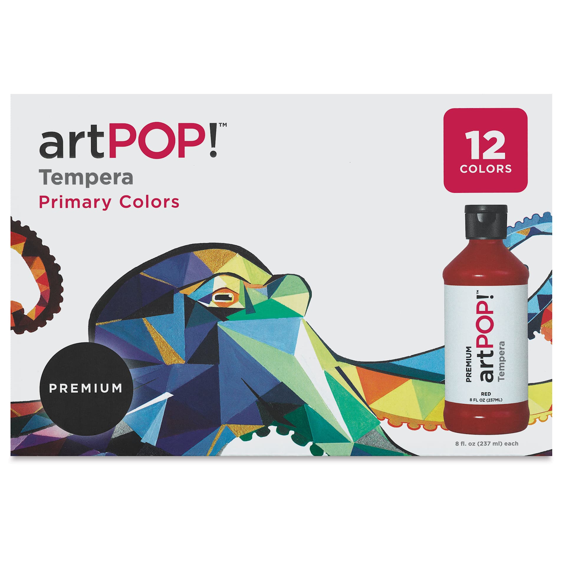artPOP! Tempera Paint Set - Set of 12 (Front of packaging)