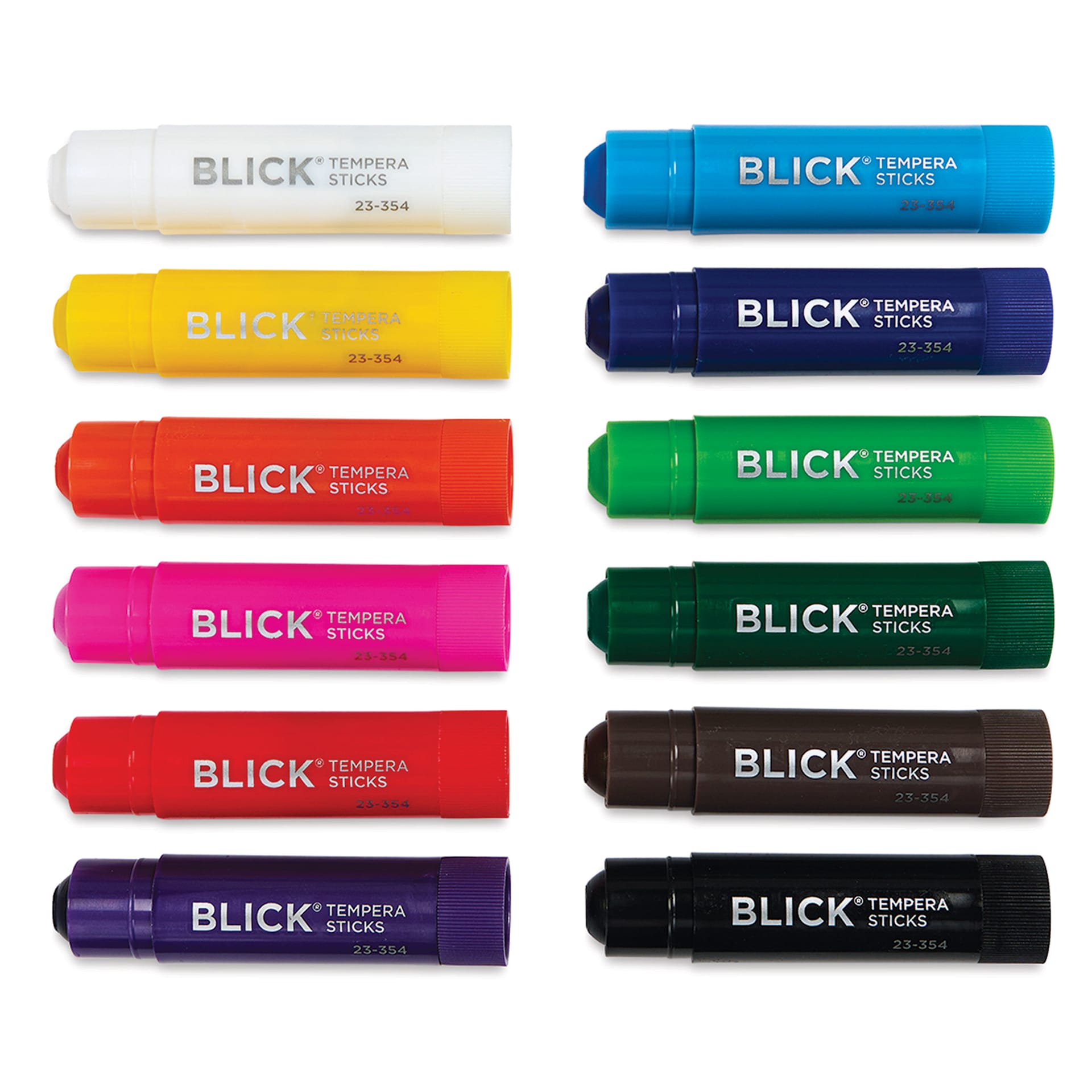 Blick Essentials Tempera Paint Sticks - Set of 12, out of packaging Blick Essentials Tempera Paint Sticks - Set of 12, out of packaging