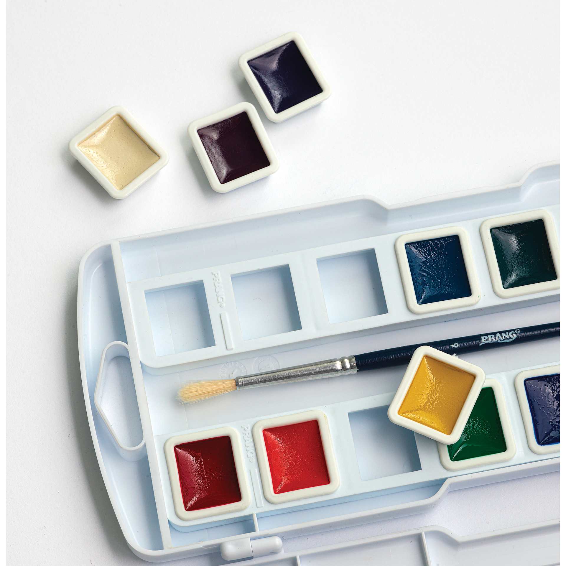 Prang Semi-Moist Watercolor Paint - Square Pans pop out easily for replacement Prang Semi-Moist Watercolor Paint - Square Pans pop out easily for replacement