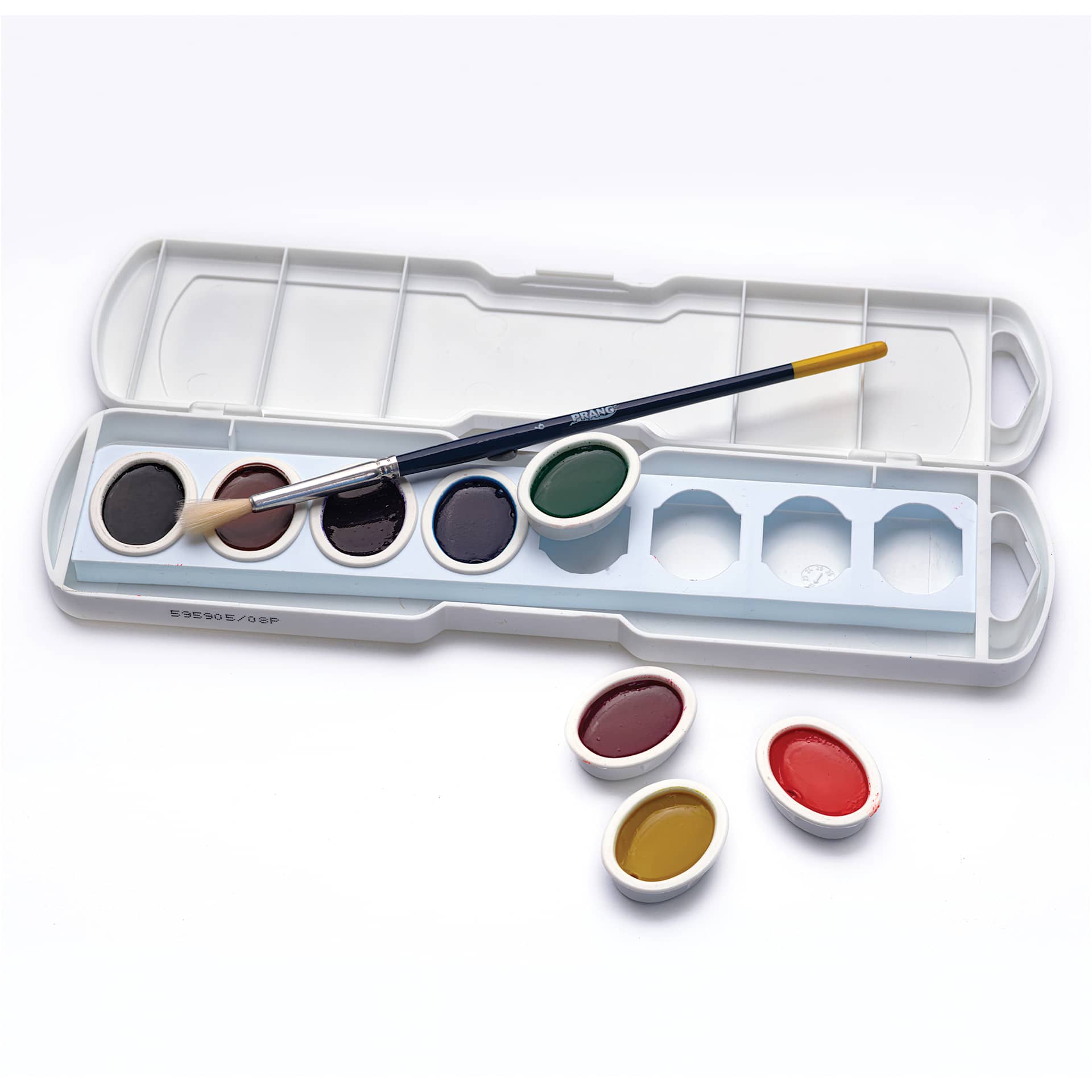 Prang Semi-Moist Watercolor Paint - Oval Pans, Assorted, Set of 8 Prang Semi-Moist Watercolor Paint - Oval Pans, Assorted, Set of 8
