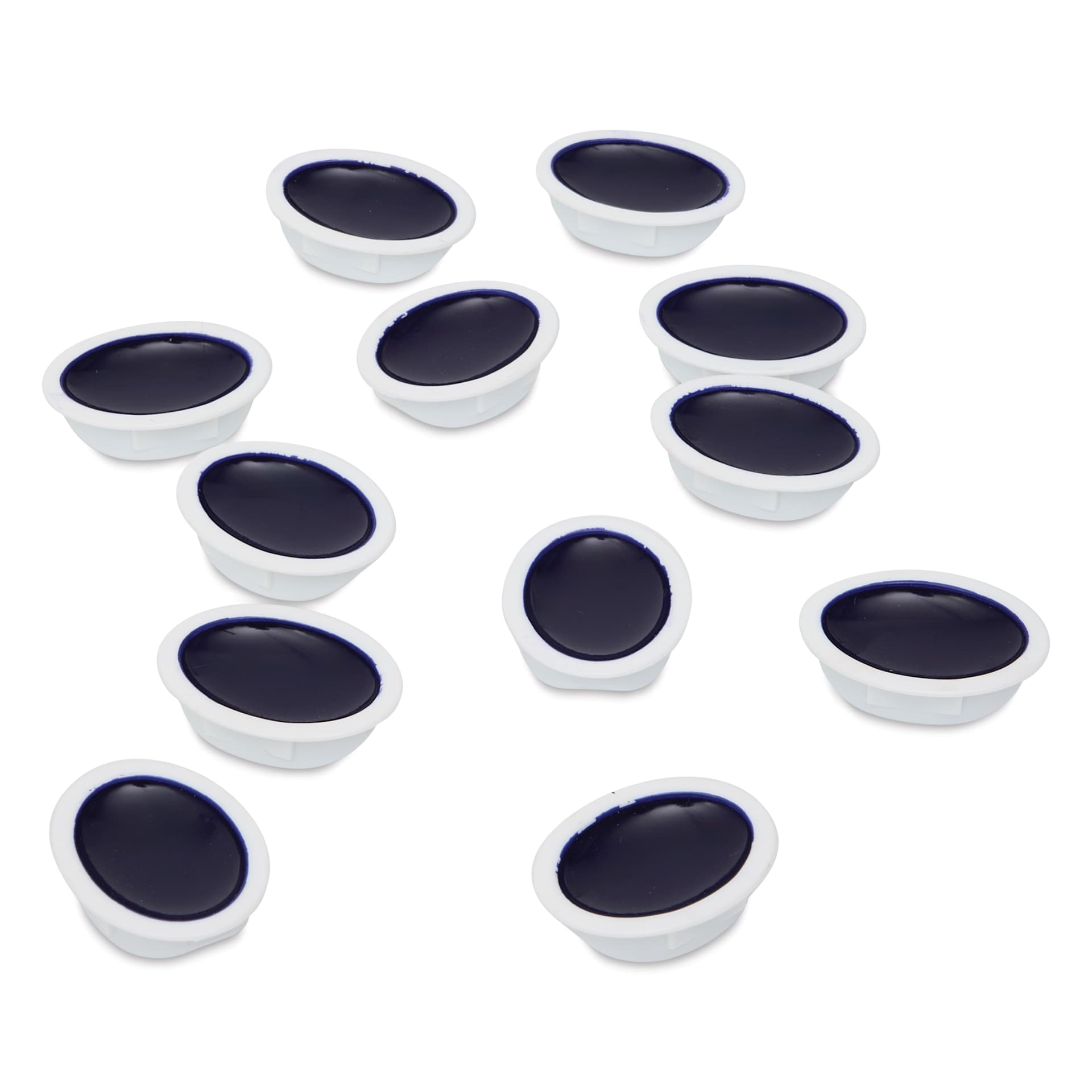Prang Watercolor Refills - Oval, pkg of 12 Blue-Violet, Half Pans