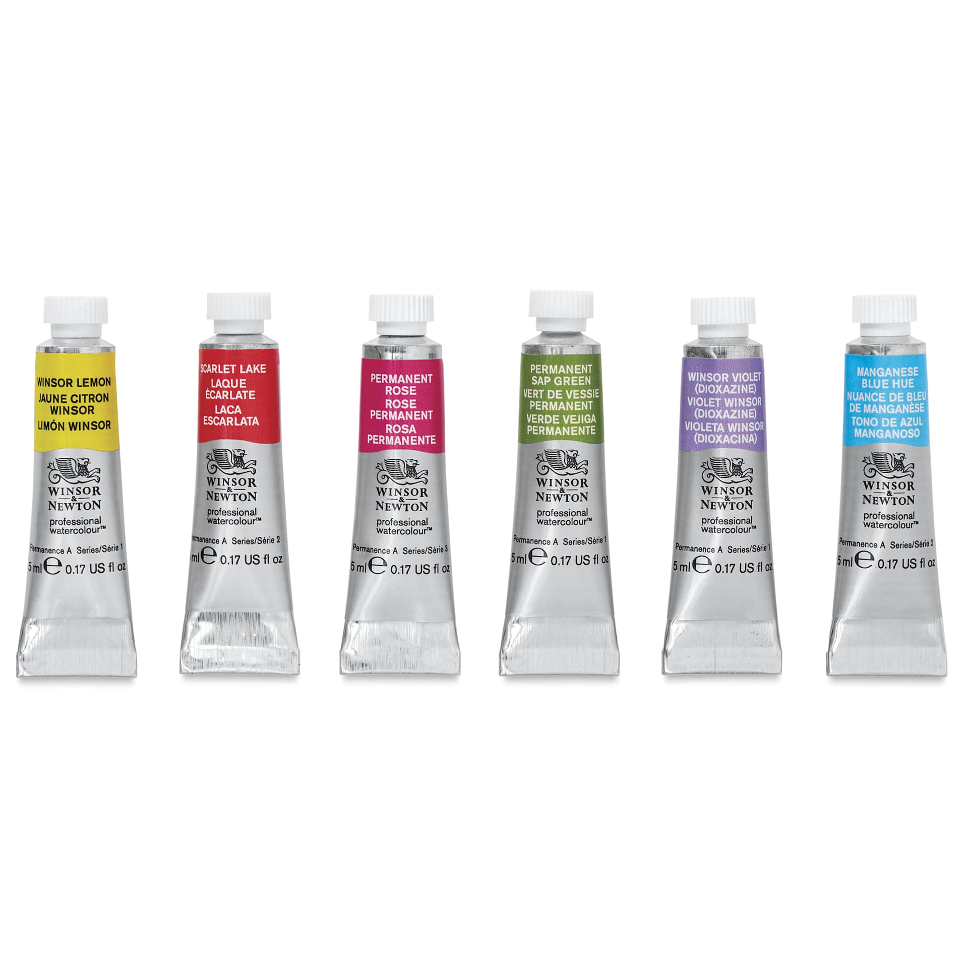 Winsor & Newton Professional Watercolors - Karen Klugein, Set of 6, 5 ml - set contents