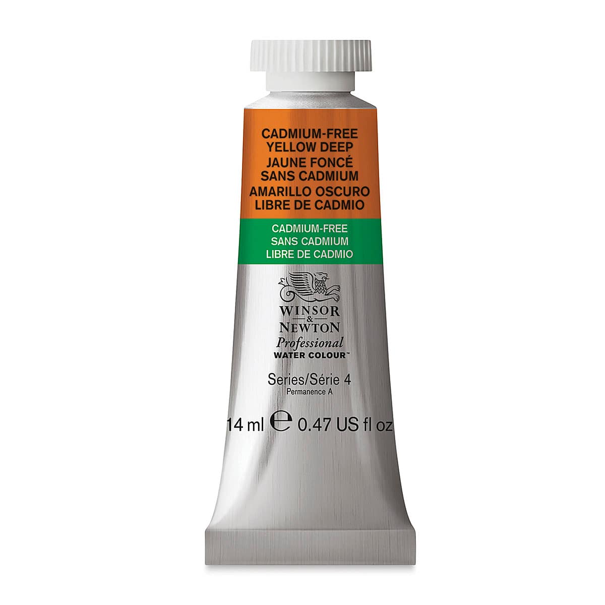 Winsor & Newton Professional Watercolor - Cadmium-Free Yellow Deep, 14 ml tube