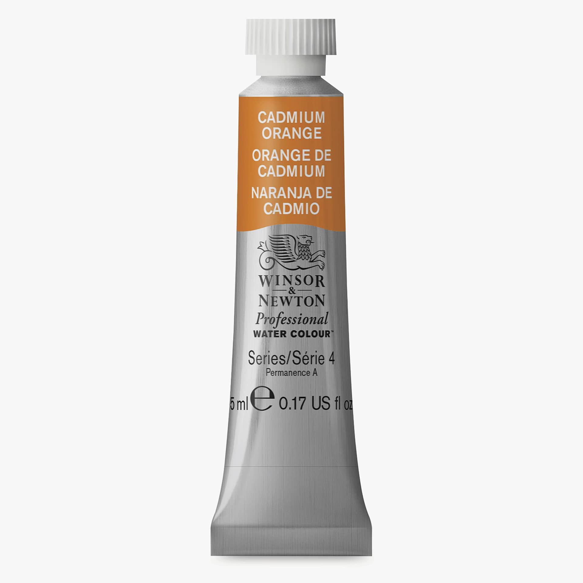 Winsor & Newton Professional Watercolor - Cadmium Orange, 5 ml Tube