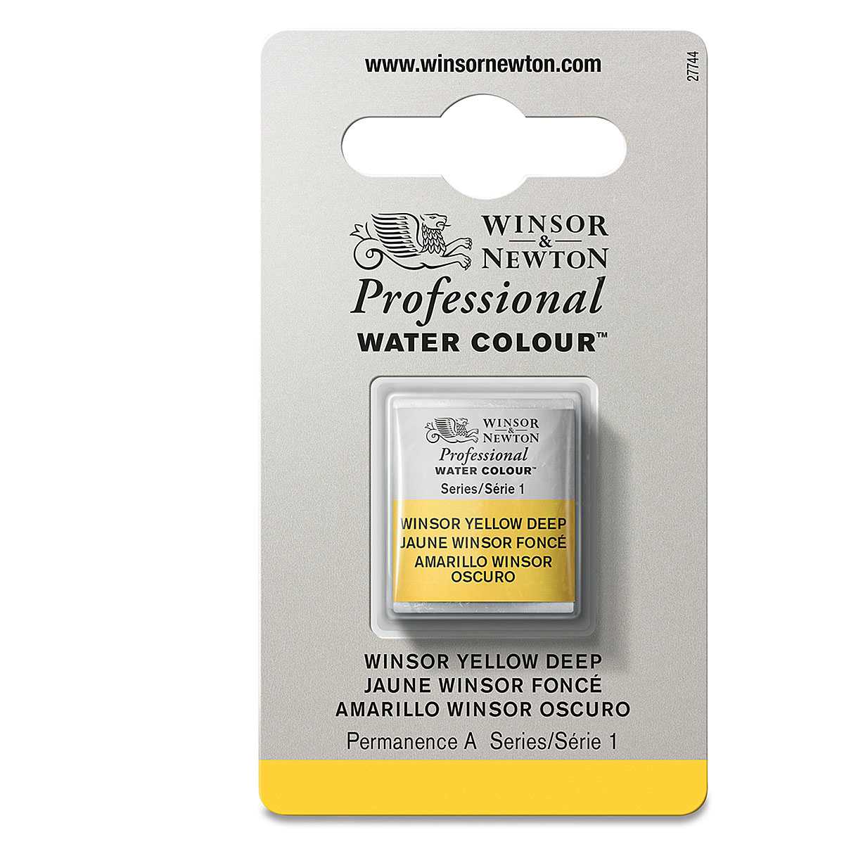 Winsor & Newton Professional Watercolor - Winsor Yellow Deep, Half Pan