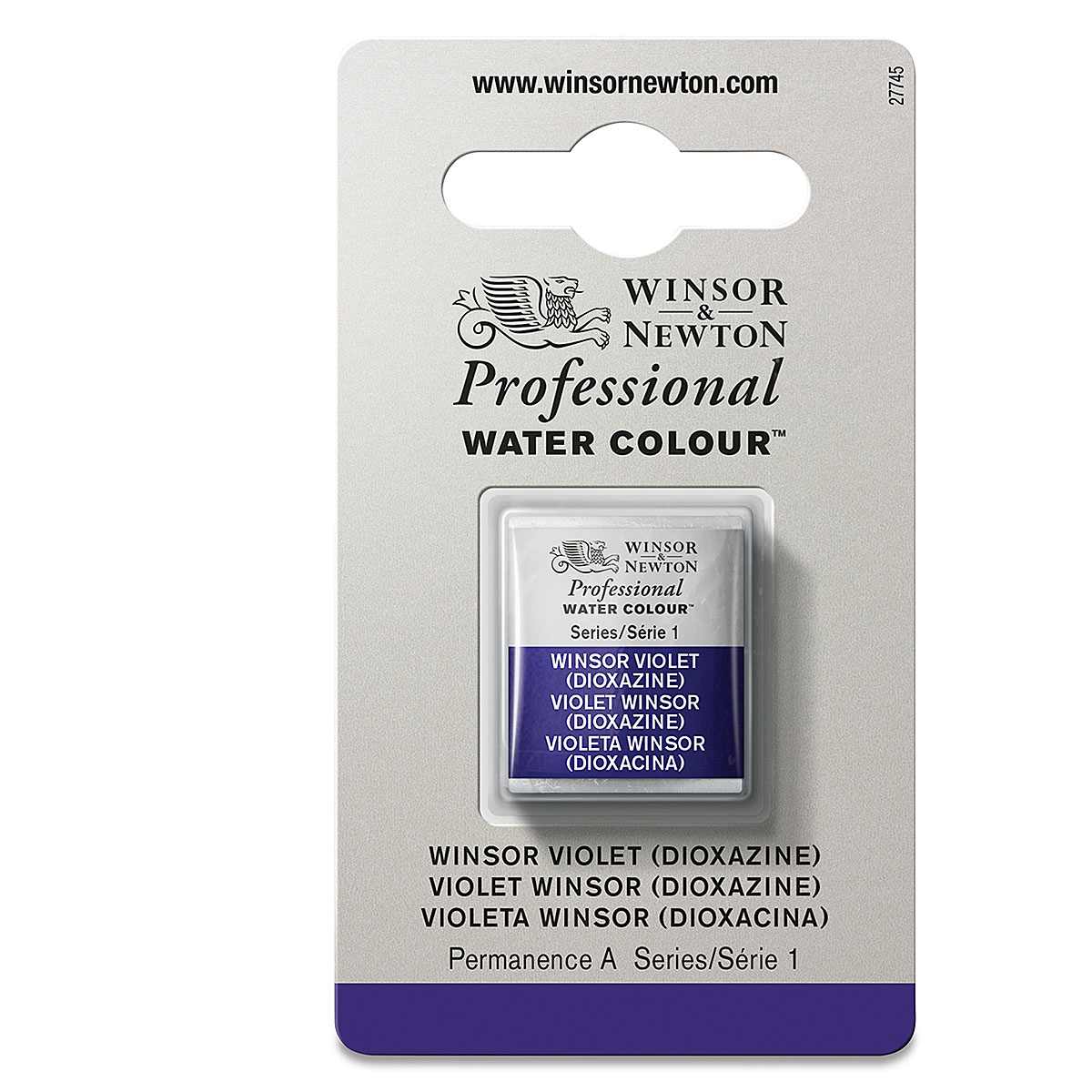 Winsor & Newton Professional Watercolor - Winsor Violet, Half Pan