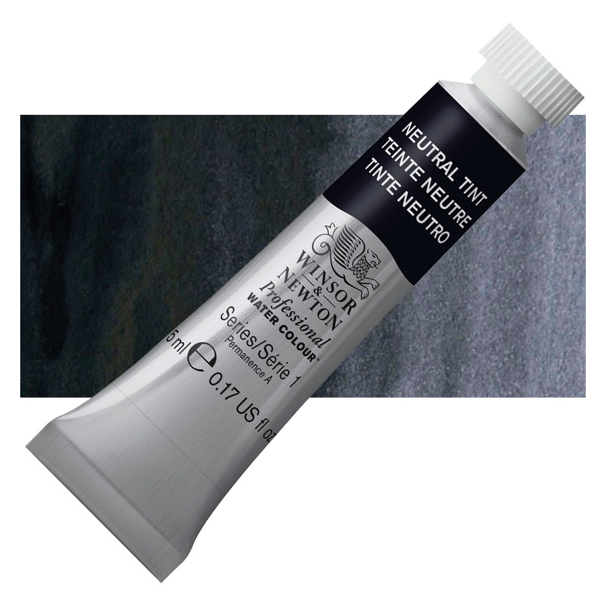 Winsor & Newton Professional Watercolor - Neutral Tint, 5 ml Tube and swatch