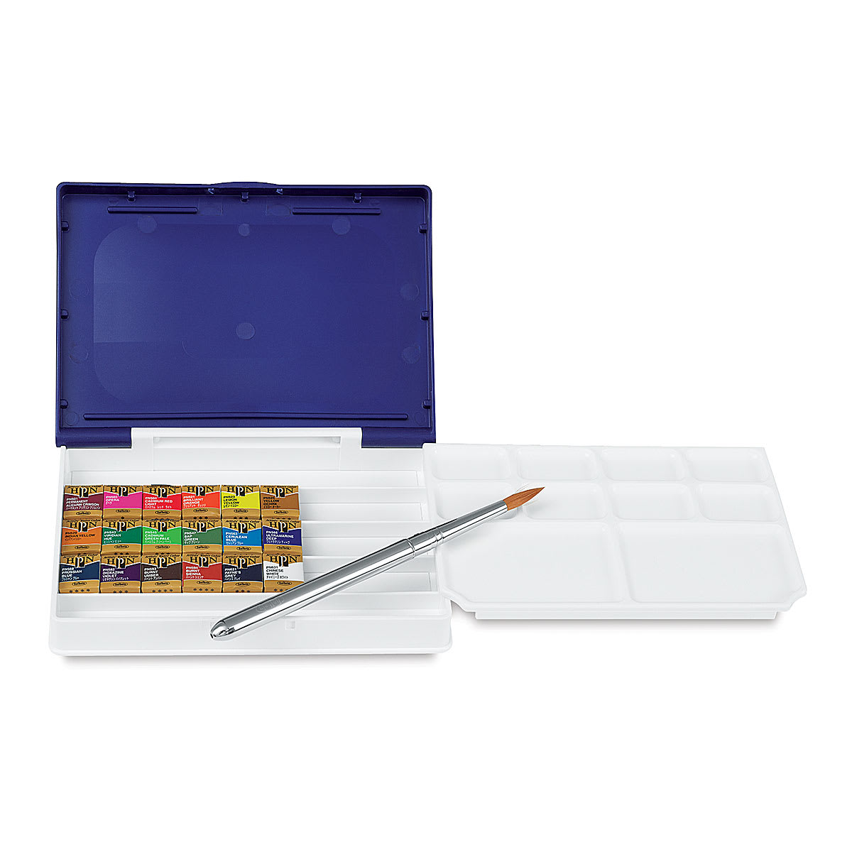 Holbein Artists' Watercolor Half Pans - Set of 18, Assorted Colors