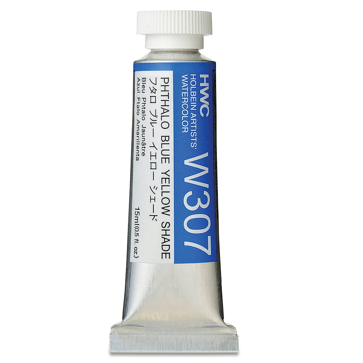 Holbein Artists' Watercolor - Phthalo Blue Yellow Shade, 15 ml tube