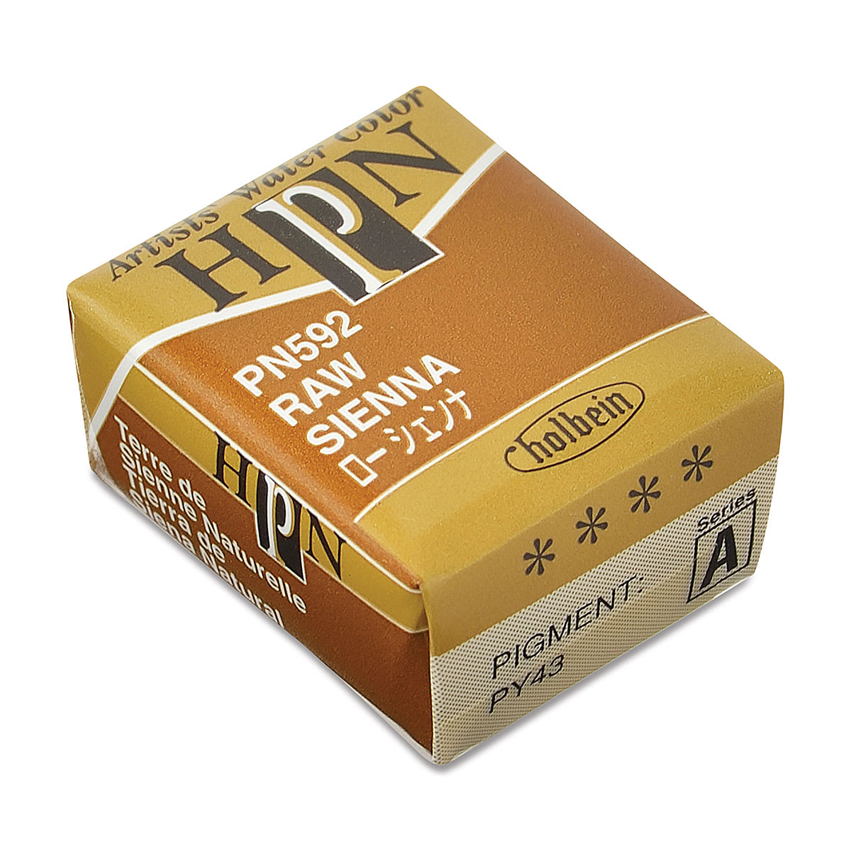 Holbein Artists' Watercolor Half Pan - Raw Sienna