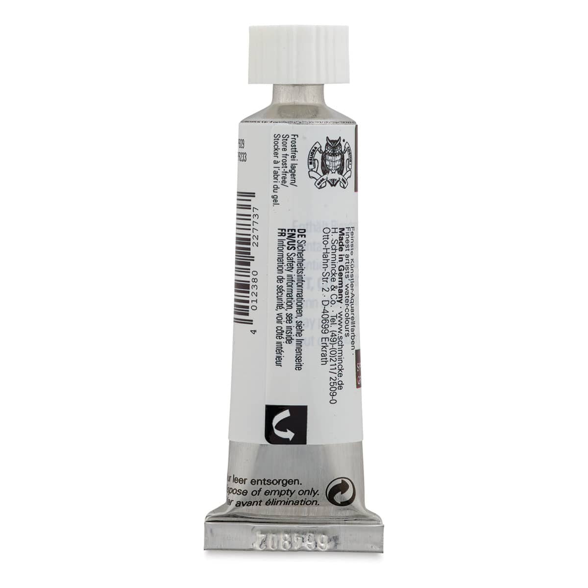 Schmincke Horadam Aquarell Artist Watercolor - Tundra Pink, 15 ml tube (Back of tube)
