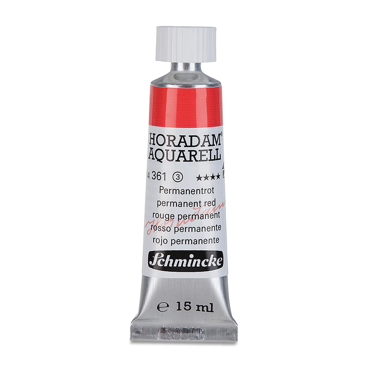 Schmincke Horadam Aquarell Watercolor - Permanent Red, 15 ml tube