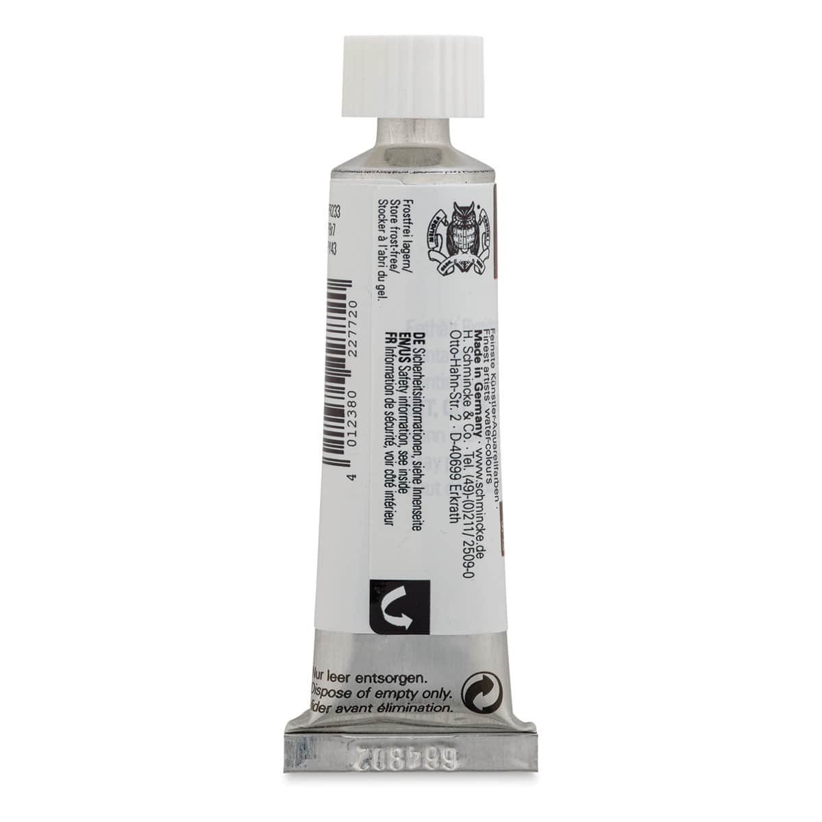 Schmincke Horadam Aquarell Artist Watercolor - Tundra Orange, 15 ml tube (Back of tube)