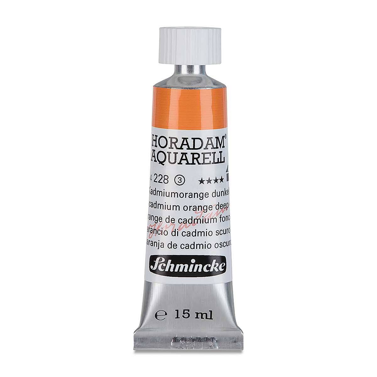 Schmincke Horadam Aquarell Artist Watercolor - Cadmium Orange Deep, 15 ml tube
