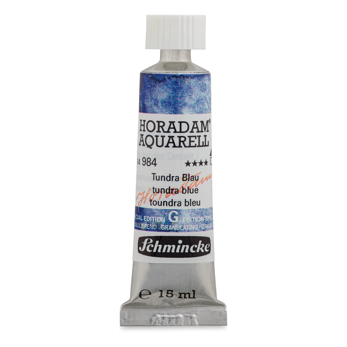 Schmincke Horadam Aquarell Artist Watercolor - Tundra Blue, 15 ml tube (Front of tube)