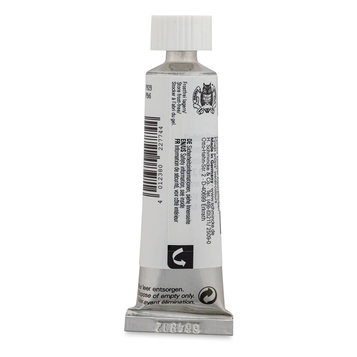 Schmincke Horadam Aquarell Artist Watercolor - Tundra Violet, 15 ml tube (Back of tube)