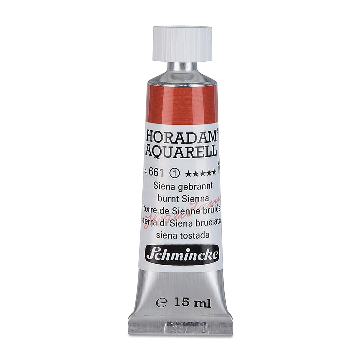 Schmincke Horadam Aquarell Artist Watercolor - Burnt Sienna, 15 ml tube