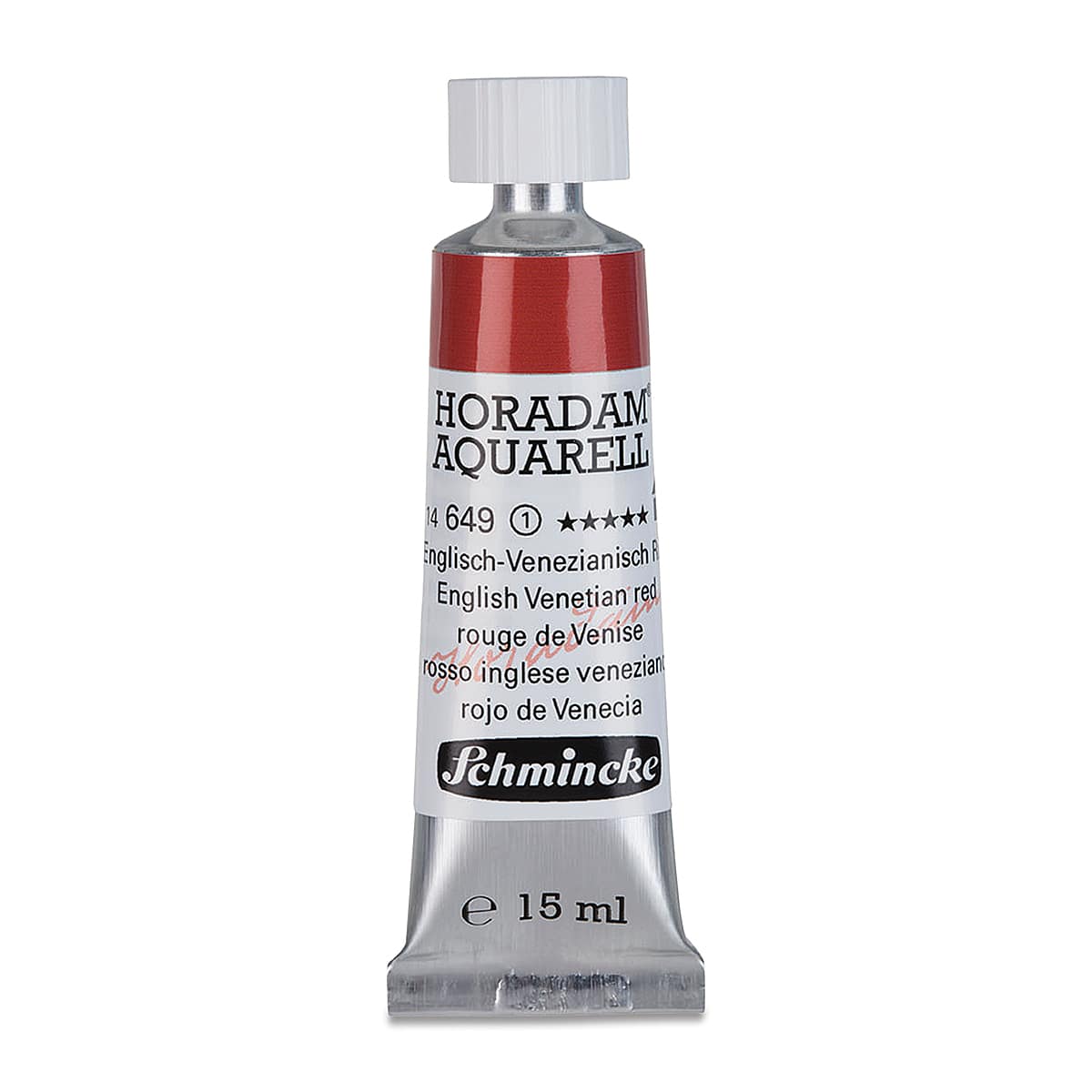 Schmincke Horadam Aquarell Artist Watercolor - English Venetian Red, 15 ml tube
