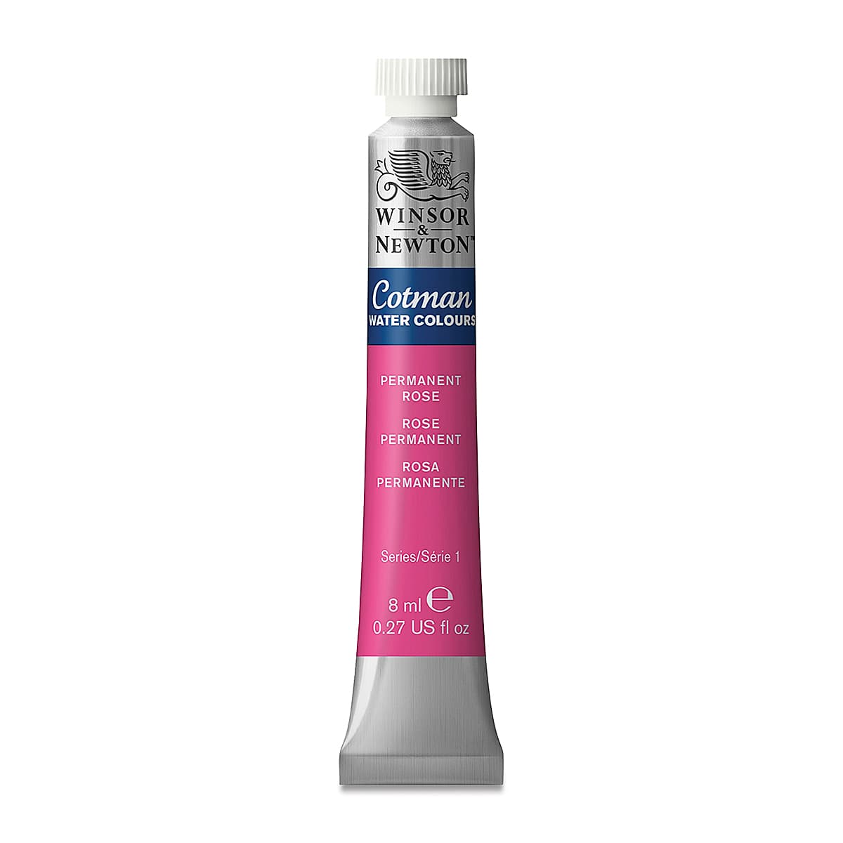 Winsor & Newton Cotman Watercolor - Permanent Rose, 8 ml tube