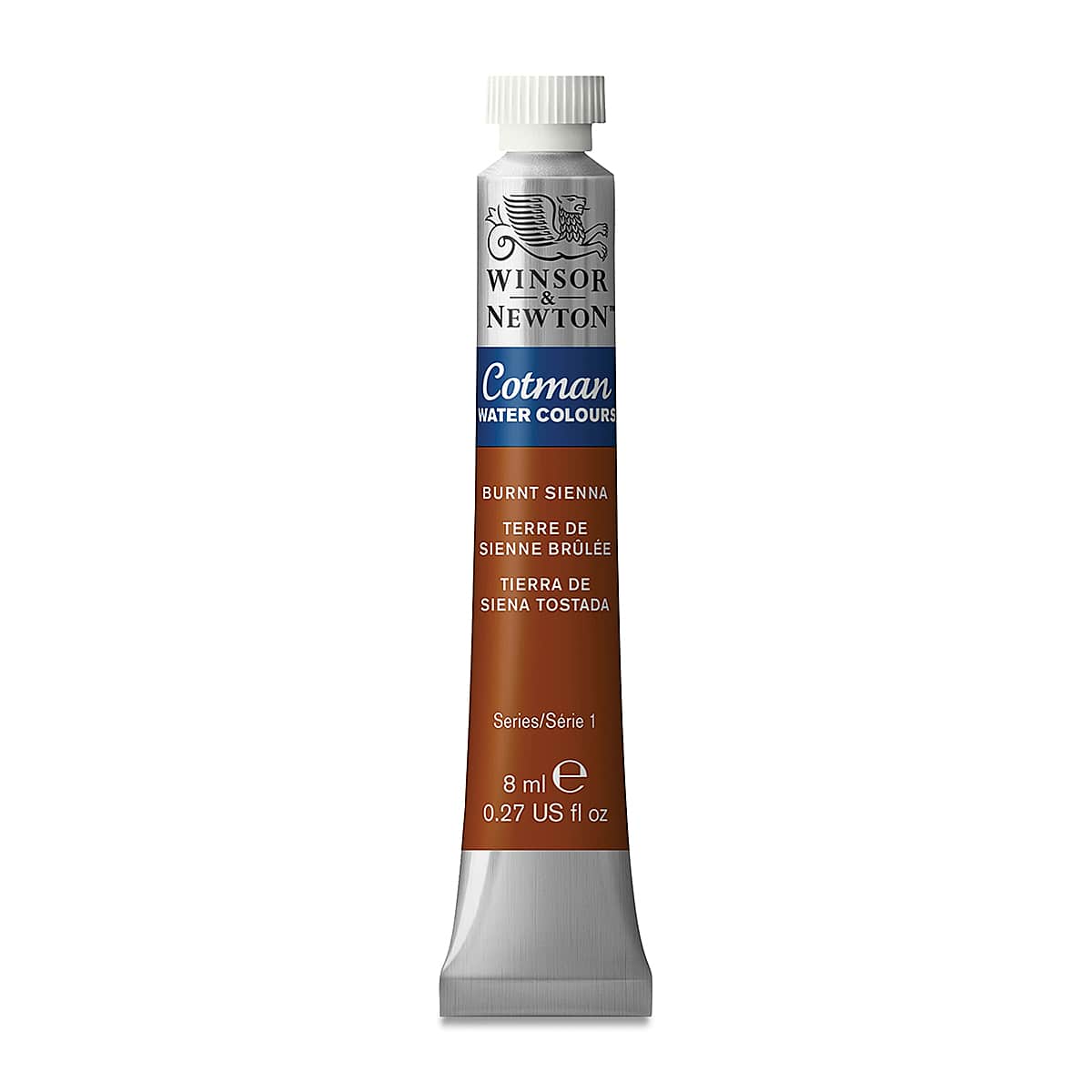 Winsor & Newton Cotman Watercolor - Burnt Sienna, 8 ml tube