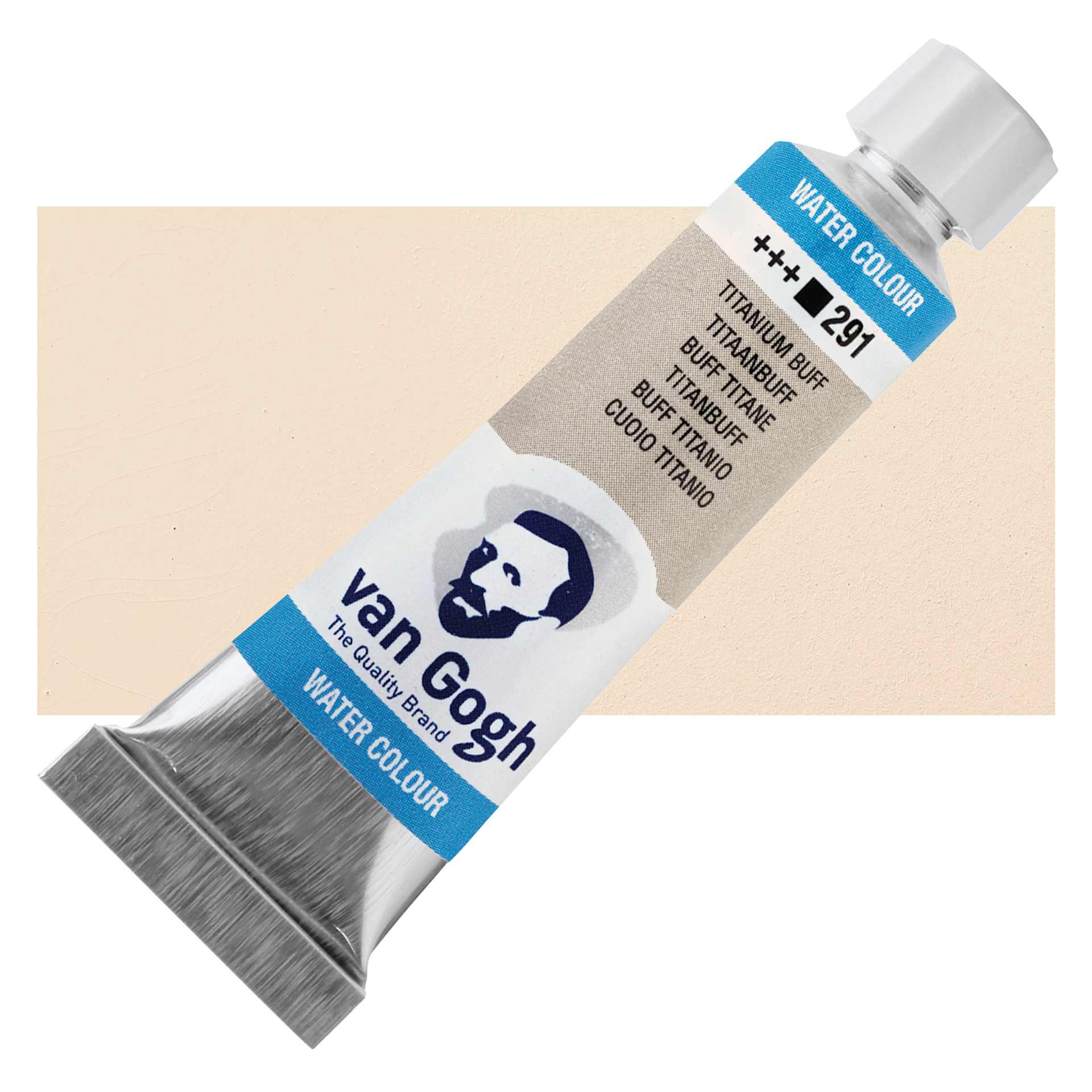 Van Gogh Watercolor - Titan Buff, 10 ml tube and swatch