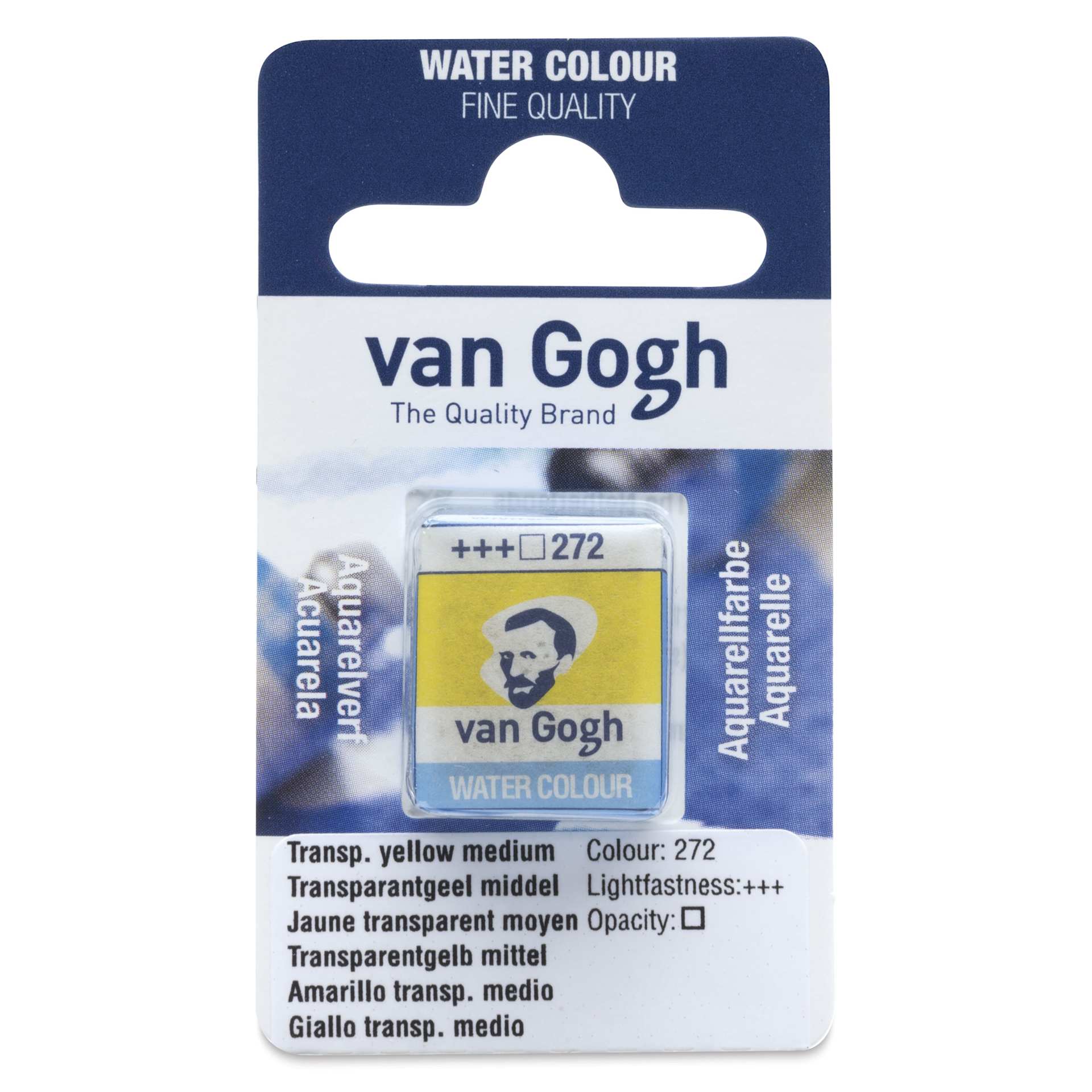 Van Gogh Watercolor Half Pan - Transparent Yellow Medium