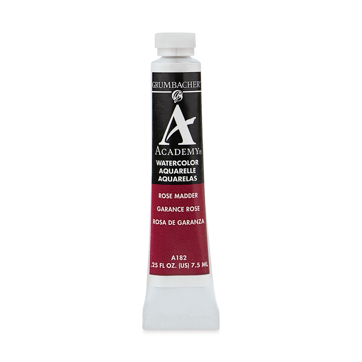 Grumbacher Academy Watercolor - Rose Madder Hue, 7.5 ml tube